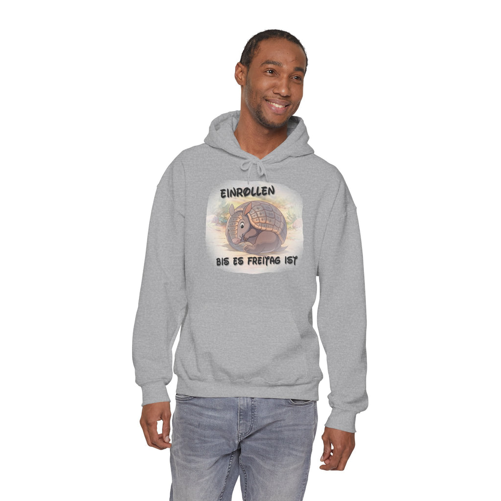 Gürteltier „Einrollen bis es Freitag ist“ Hoodie | Phönix-Potsdam®