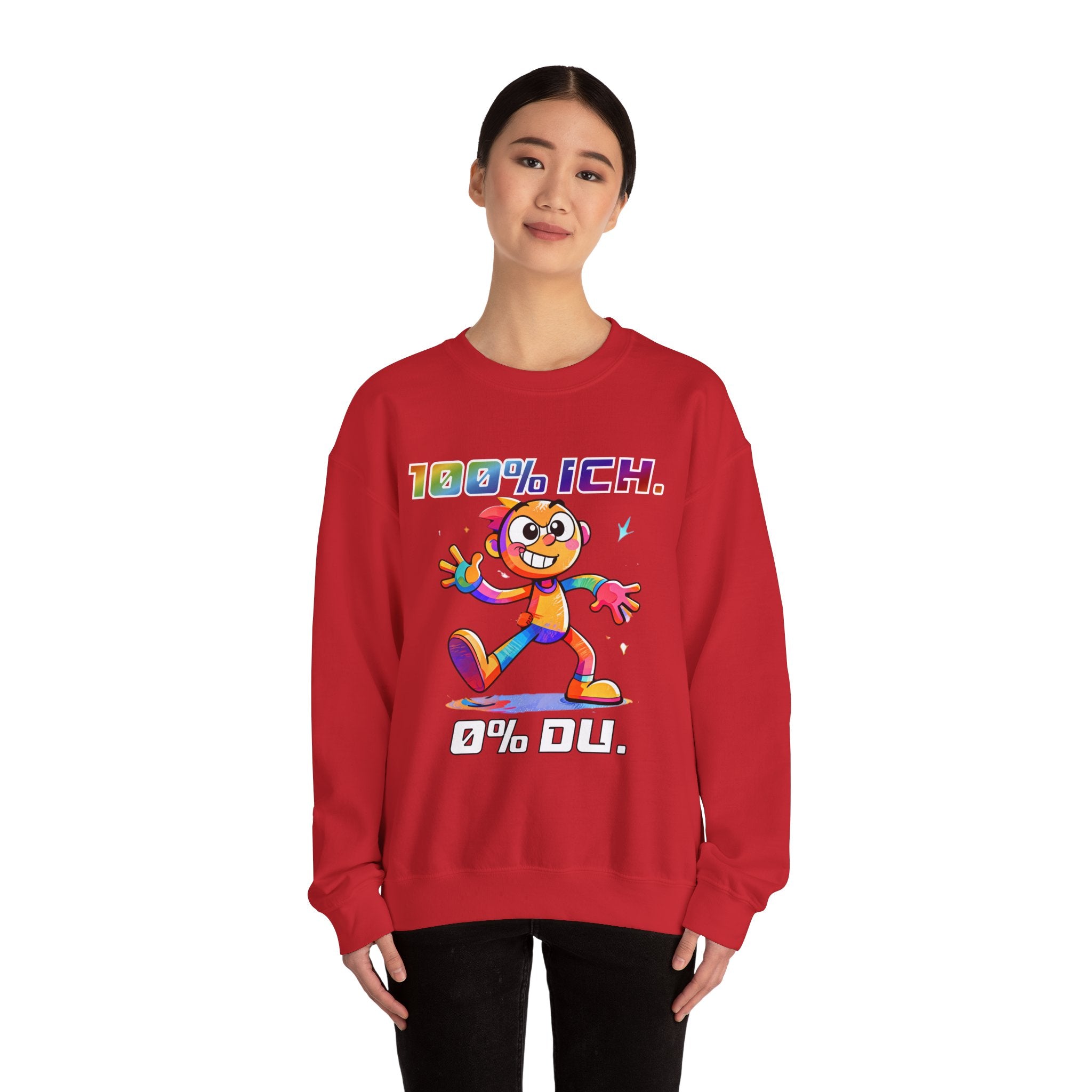 Sweatshirt „100 % ICH – 0 % DU“ | Humor | Phönix-Potsdam®