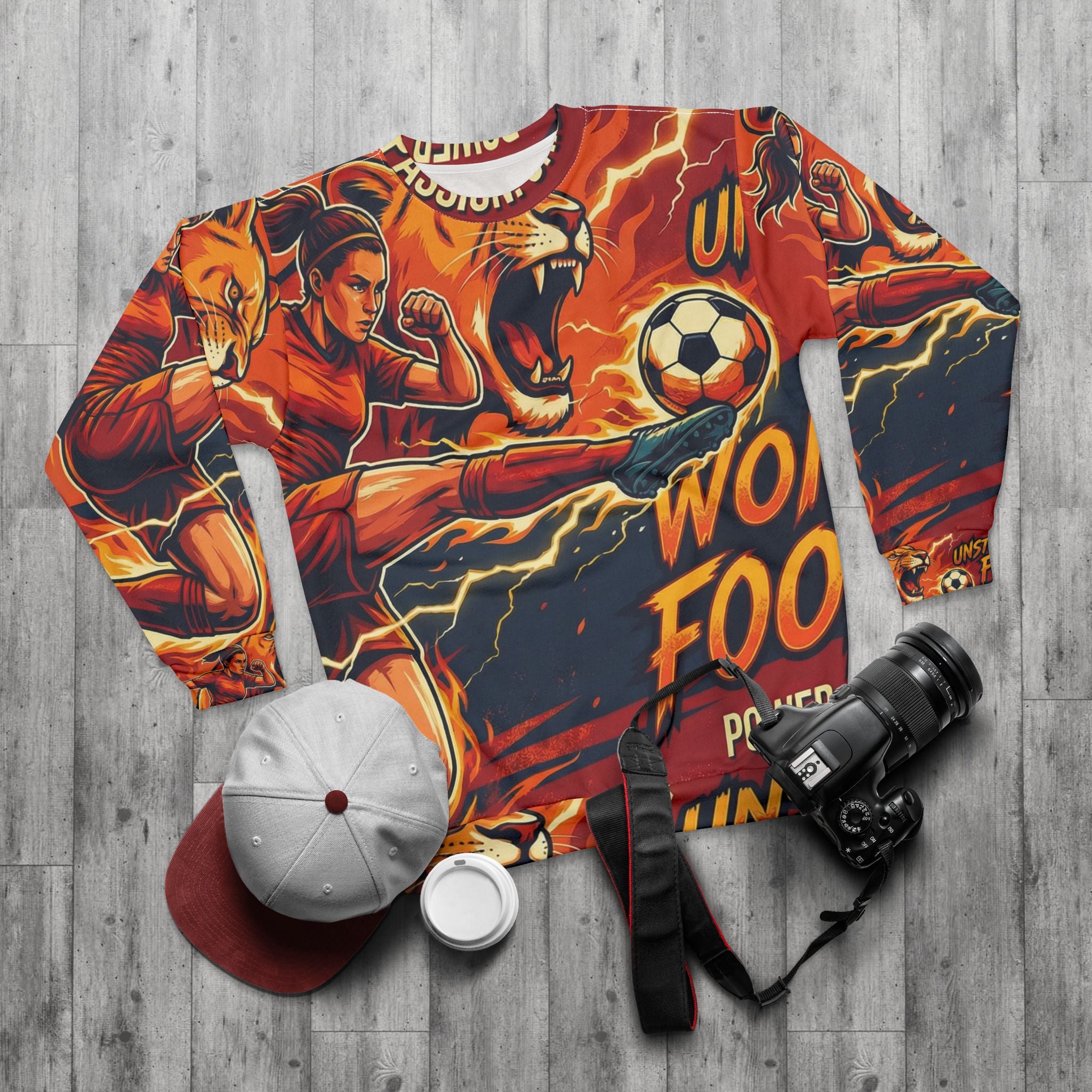 Fußball Sweatshirt – "Unstoppable Force" | All-Over-Print | Phönix-Potsdam®