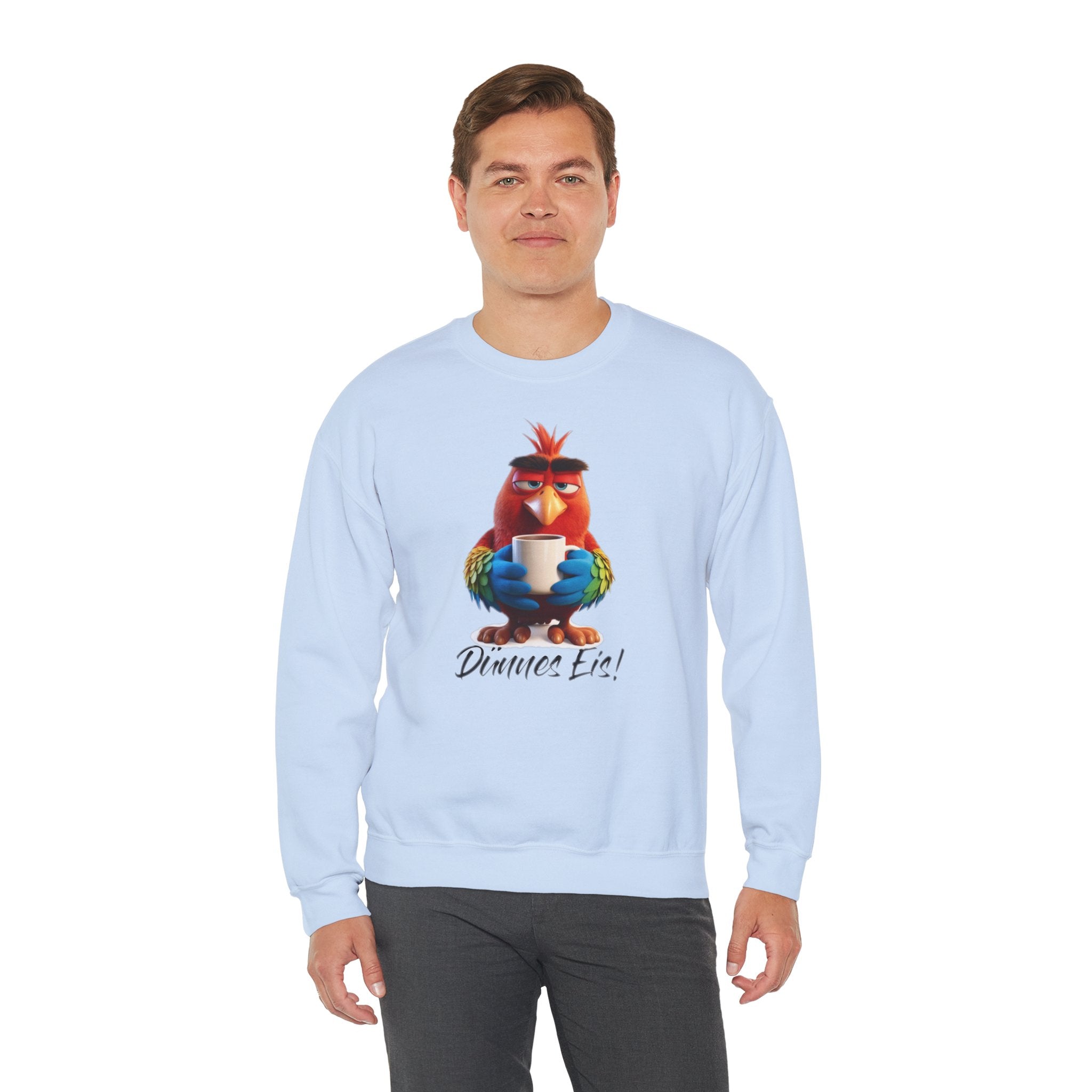 Papagei „Dünnes Eis!“ Sweatshirt | Humor | Phönix-Potsdam®