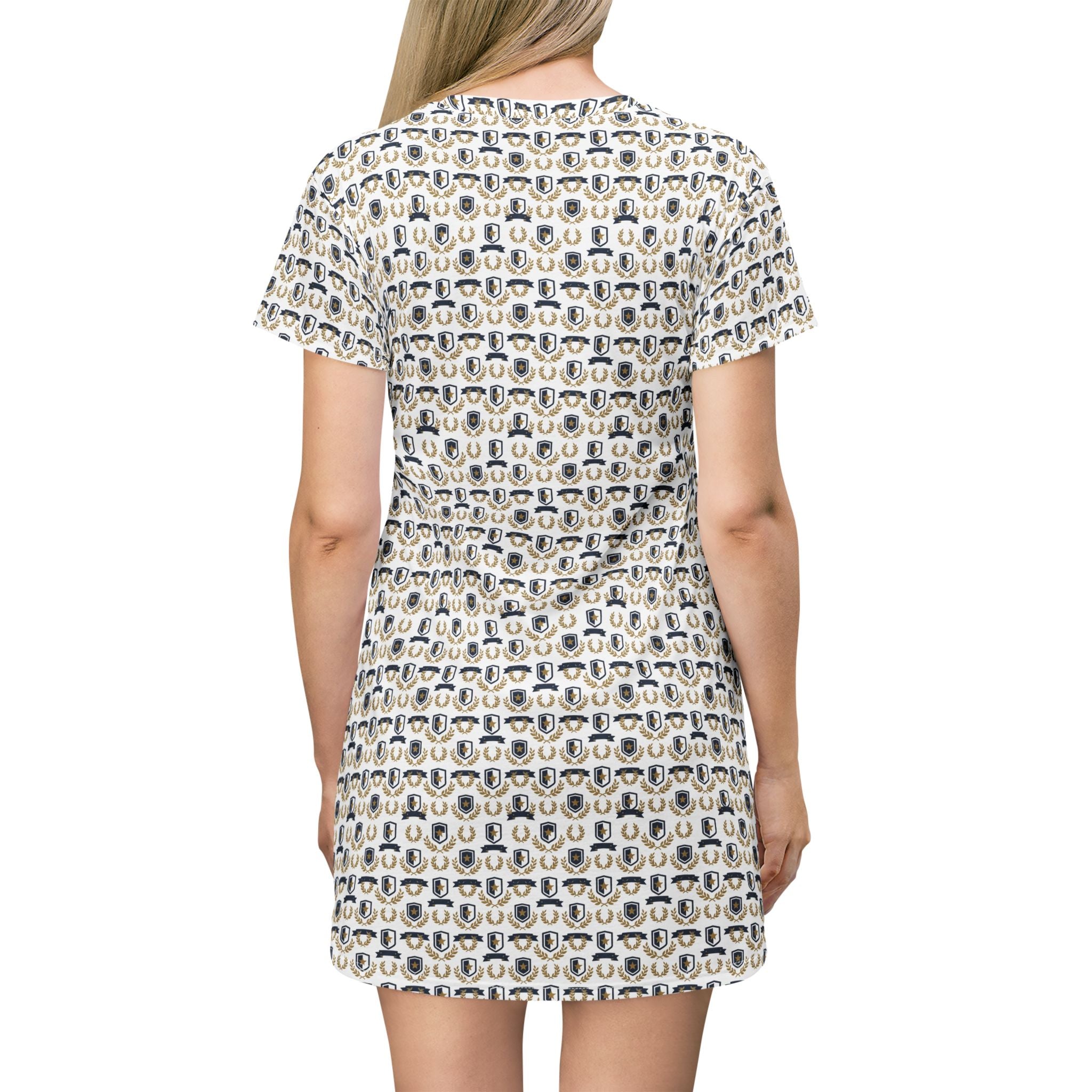 T-Shirt-Kleid | Gemustert | Allover-Print | Phönix-Potsdam®