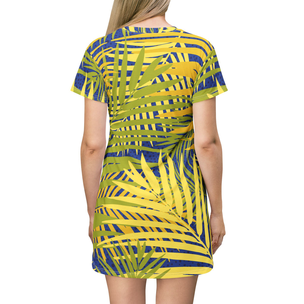 T-Shirt-Kleid | Gemustert | Allover-Print | Phönix-Potsdam®