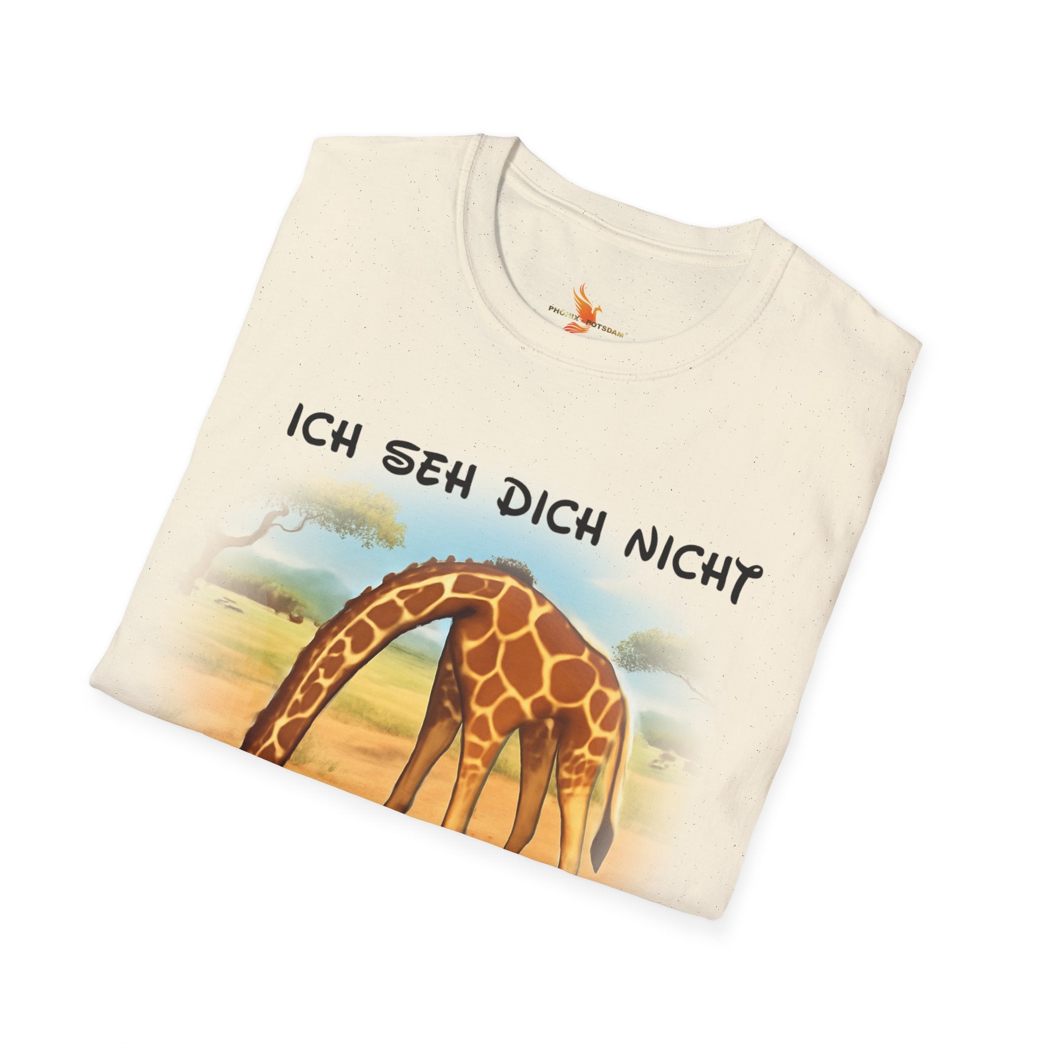 Giraffe „Ich seh dich nicht – Du siehst mich nicht“ T-Shirt | Phönix-Potsdam®