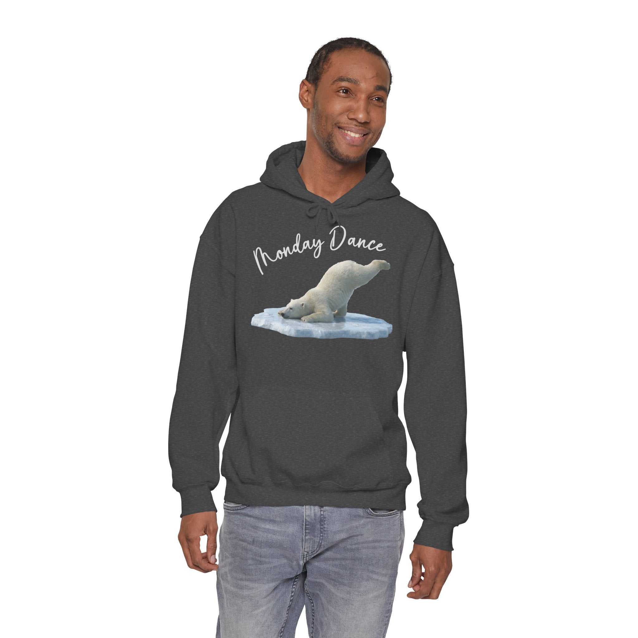 Eisbär „Monday Dance" Hoodie | Karikatur | Phönix-Potsdam®