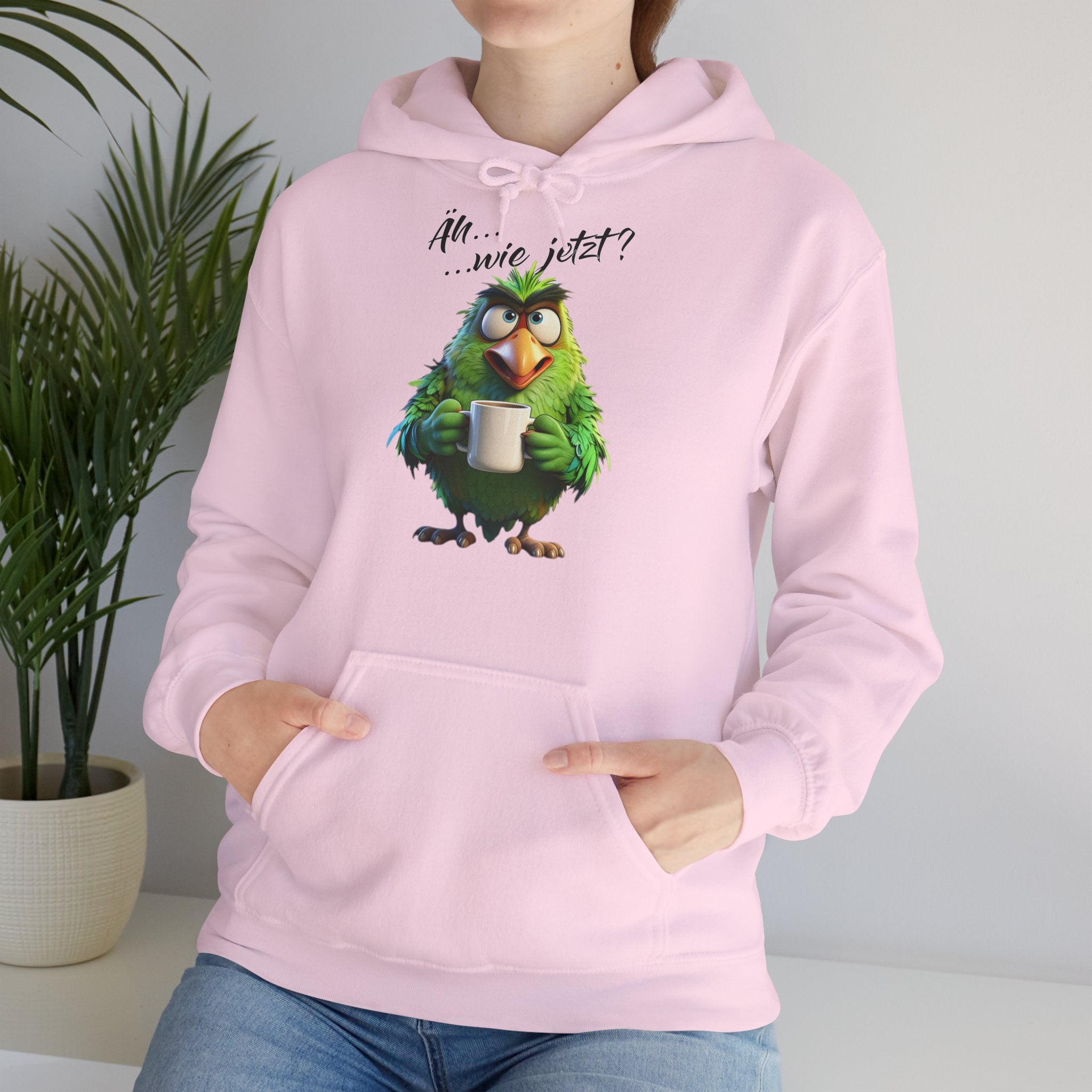Papagei „Äh...wie jetzt?“ Hoodie | Humor | Phönix-Potsdam®