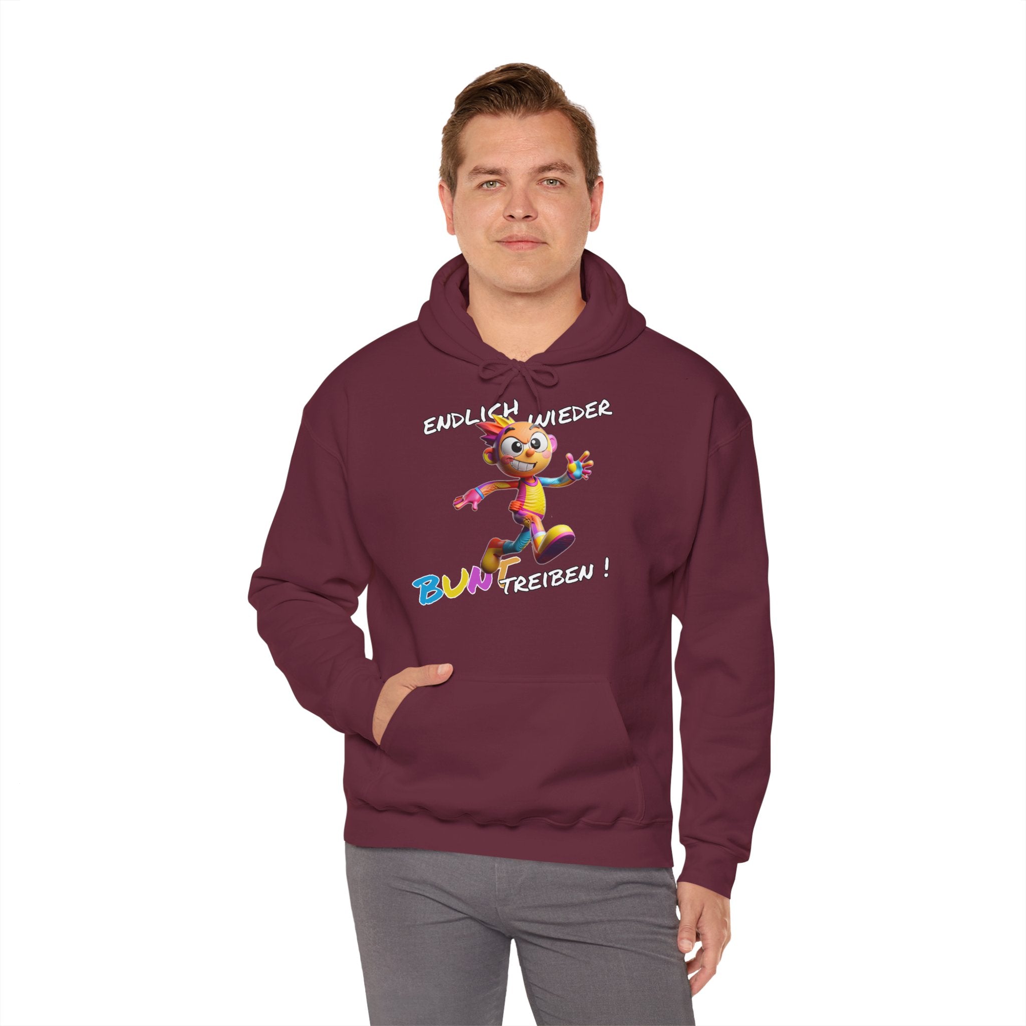 Hoodie „Endlich wieder BUNT treiben!“ | Humor | Phönix-Potsdam®