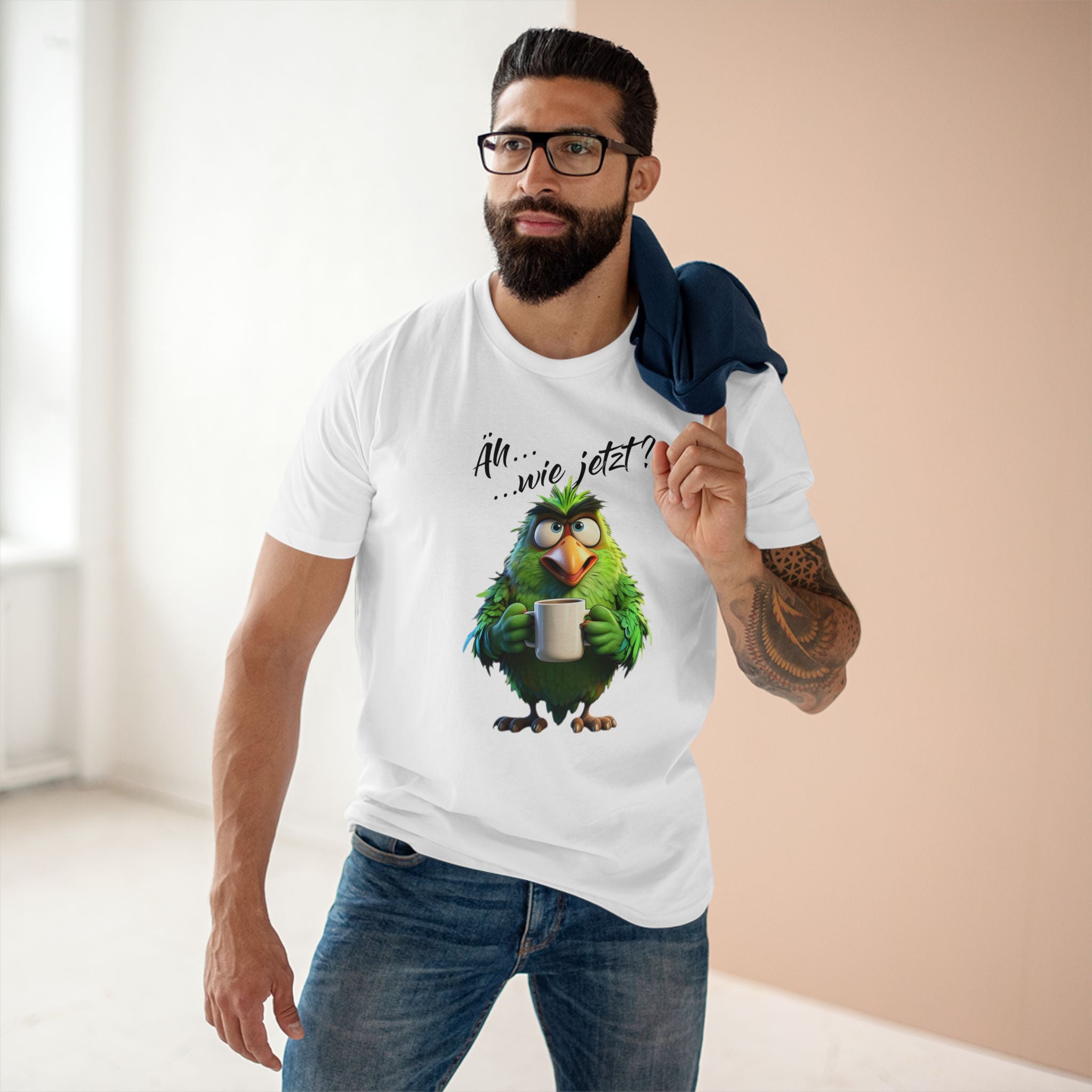 Papagei „Äh...wie jetzt?“ T-Shirt | Humor | Phönix-Potsdam®