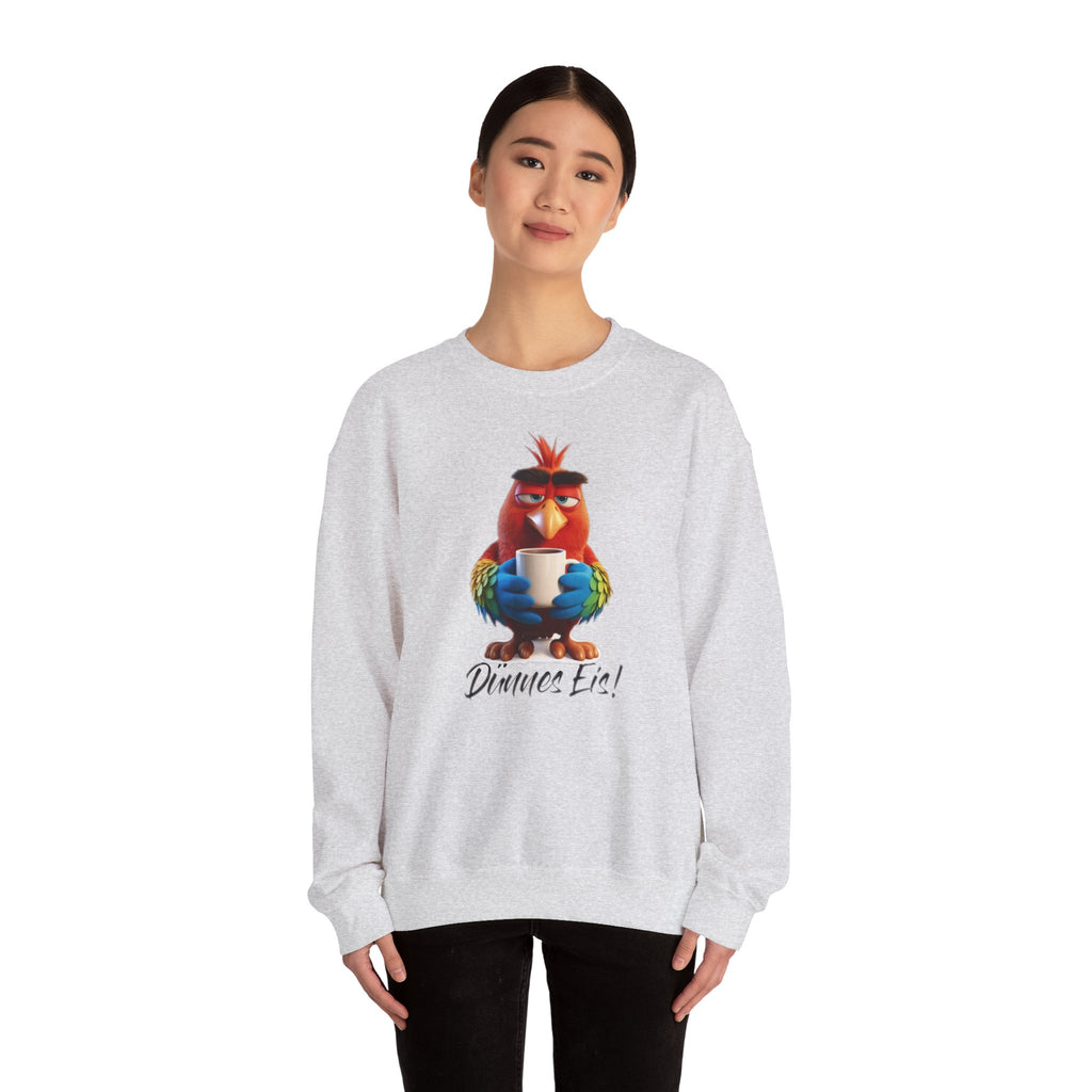 Papagei „Dünnes Eis!“ Sweatshirt | Humor | Phönix-Potsdam®