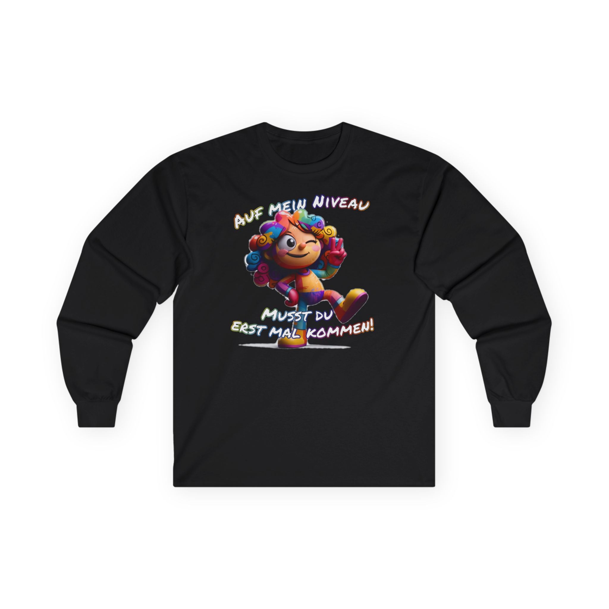 „Auf mein Niveau musst du erst mal kommen!“ Langarmshirt | Humor | Phönix-Potsdam®