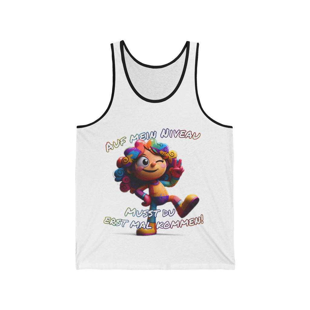 „Auf mein Niveau musst du erst mal kommen!“ Tank Top | Humor | Phönix-Potsdam®