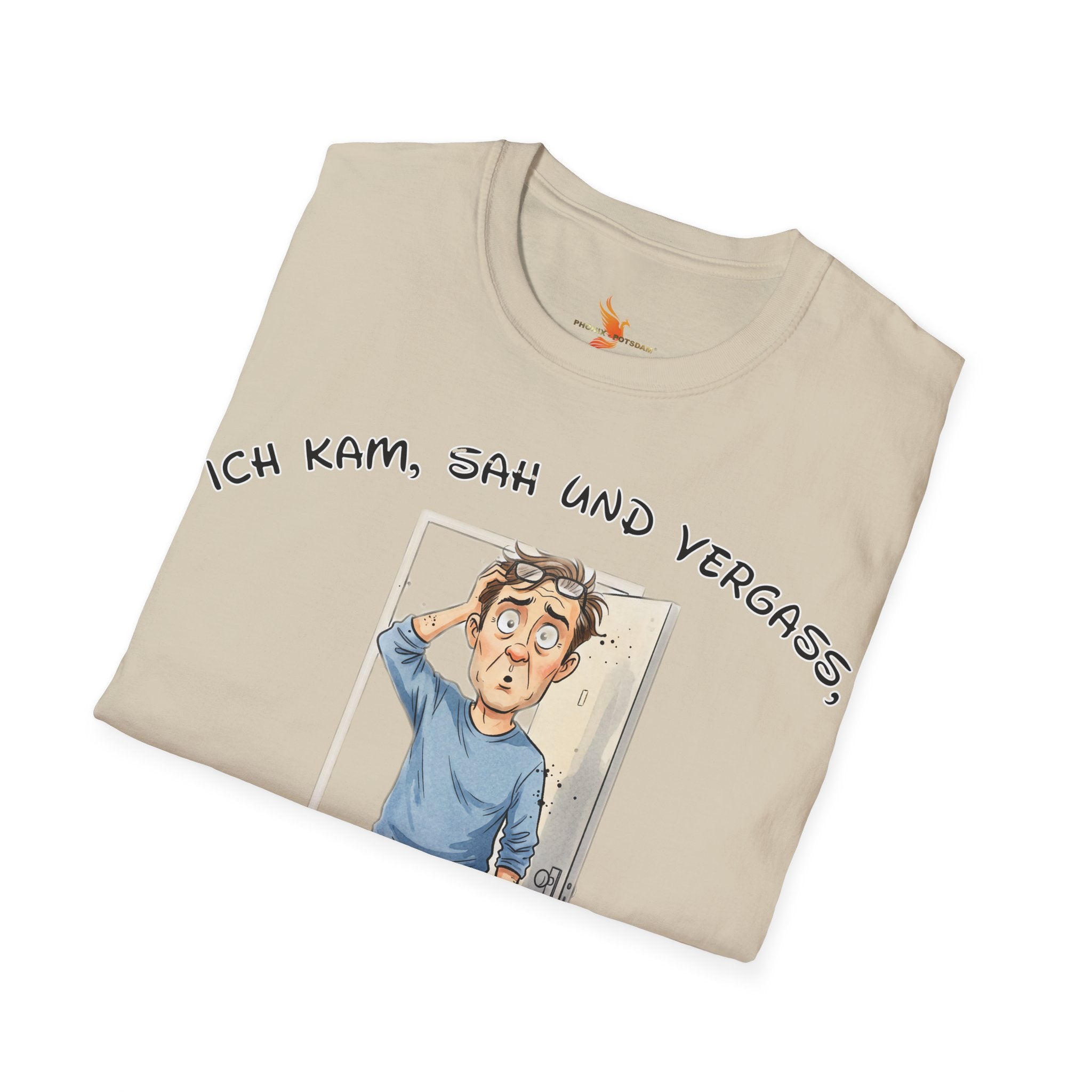 Ich kam, sah und vergaß T-Shirt | Karikatur | Phönix-Potsdam®