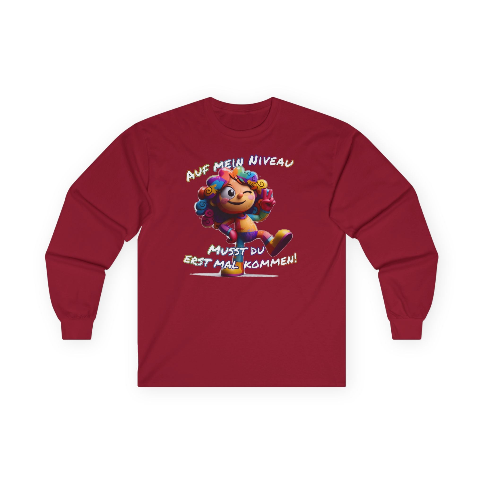„Auf mein Niveau musst du erst mal kommen!“ Langarmshirt | Humor | Phönix-Potsdam®