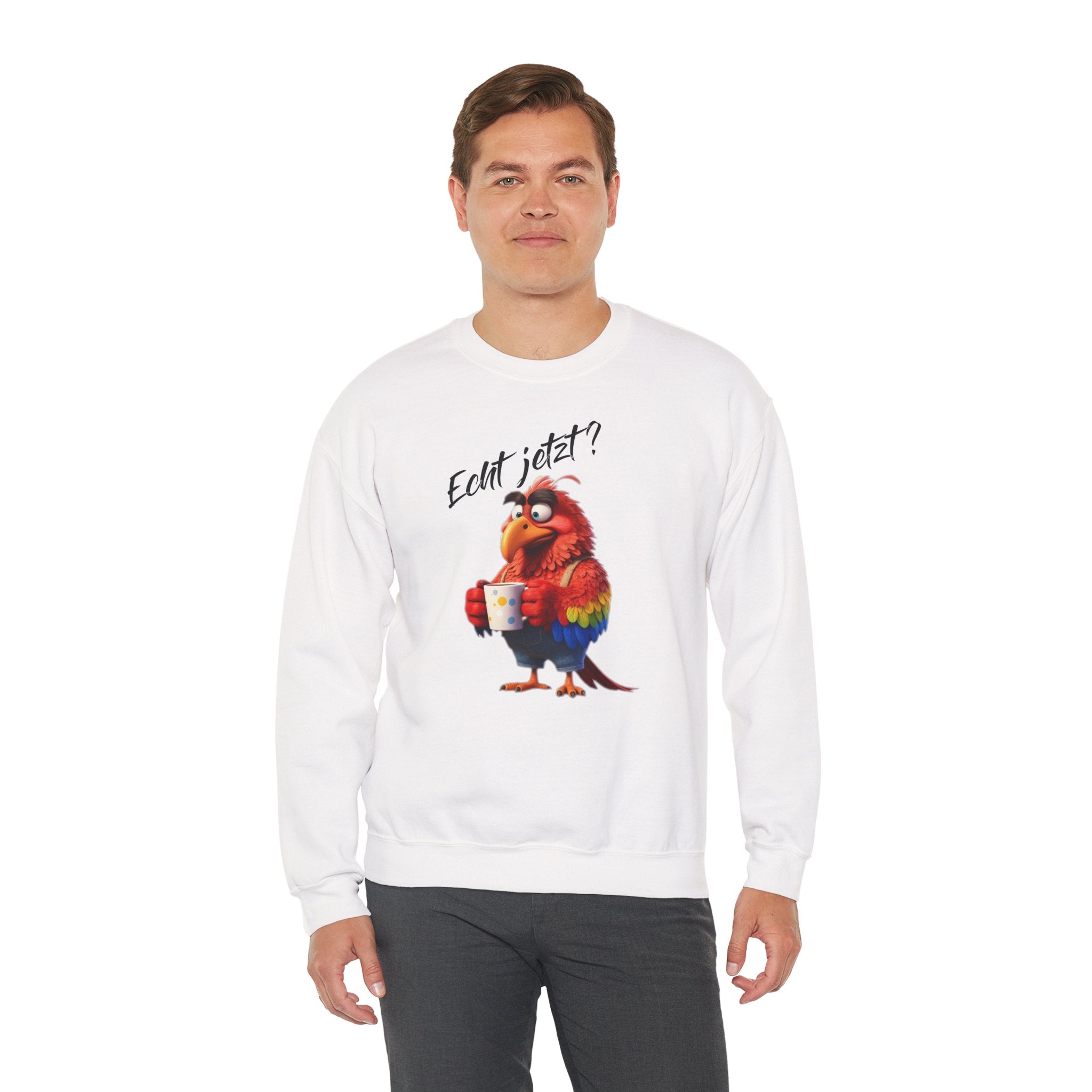 Papagei „Echt jetzt?“ Sweatshirt | Humor | Phönix-Potsdam®