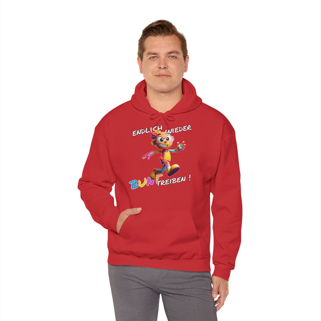 Hoodie „Endlich wieder BUNT treiben!“ | Humor | Phönix-Potsdam®