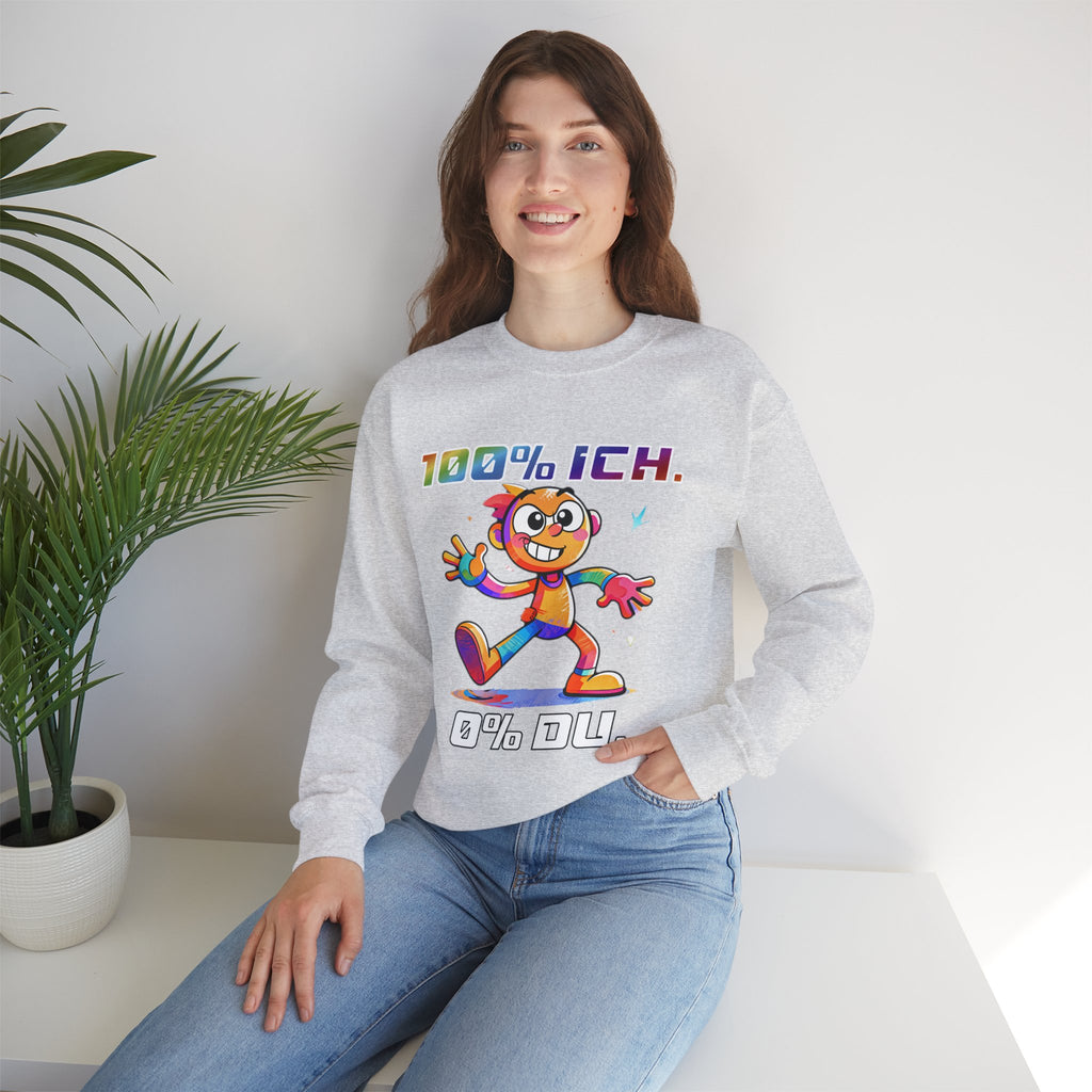 Sweatshirt „100 % ICH – 0 % DU“ | Humor | Phönix-Potsdam®