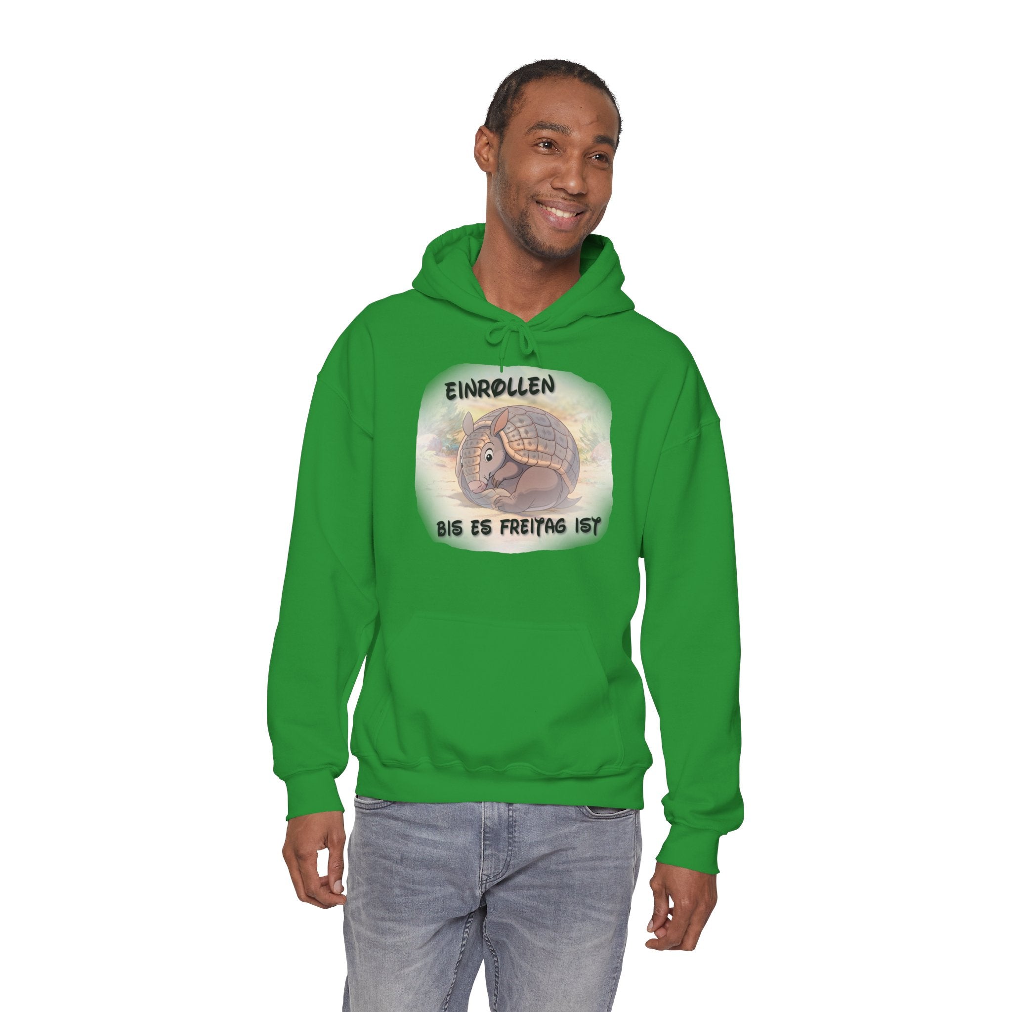 Gürteltier „Einrollen bis es Freitag ist“ Hoodie | Phönix-Potsdam®