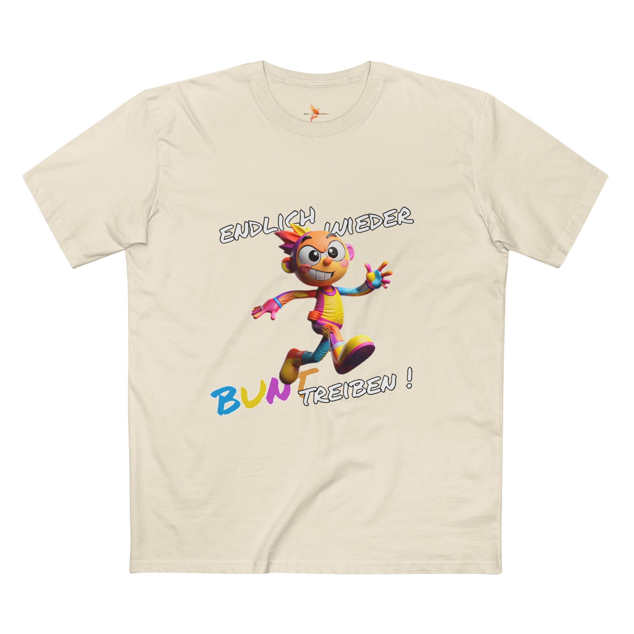 T-Shirt „Endlich wieder BUNT treiben!“ | Humor | Phönix-Potsdam®