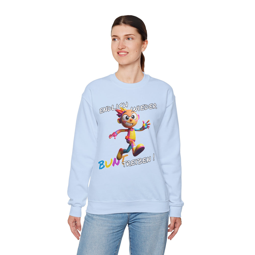 Sweatshirt „Endlich wieder BUNT treiben!“ | Humor | Phönix-Potsdam®