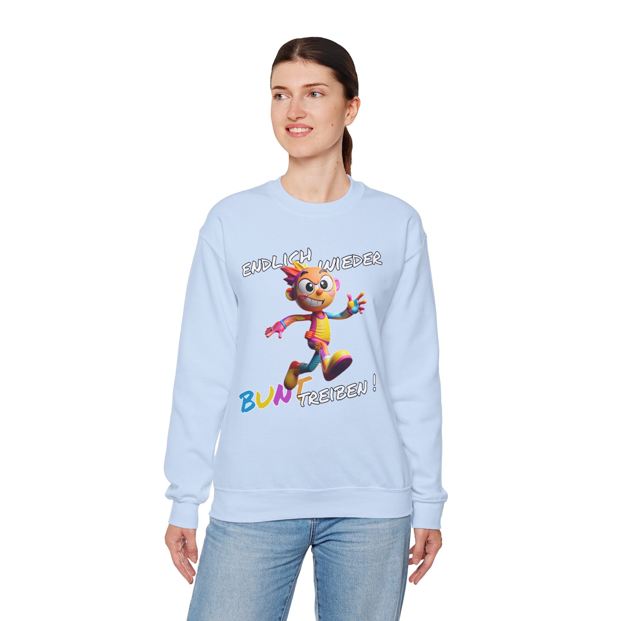 Sweatshirt „Endlich wieder BUNT treiben!“ | Humor | Phönix-Potsdam®
