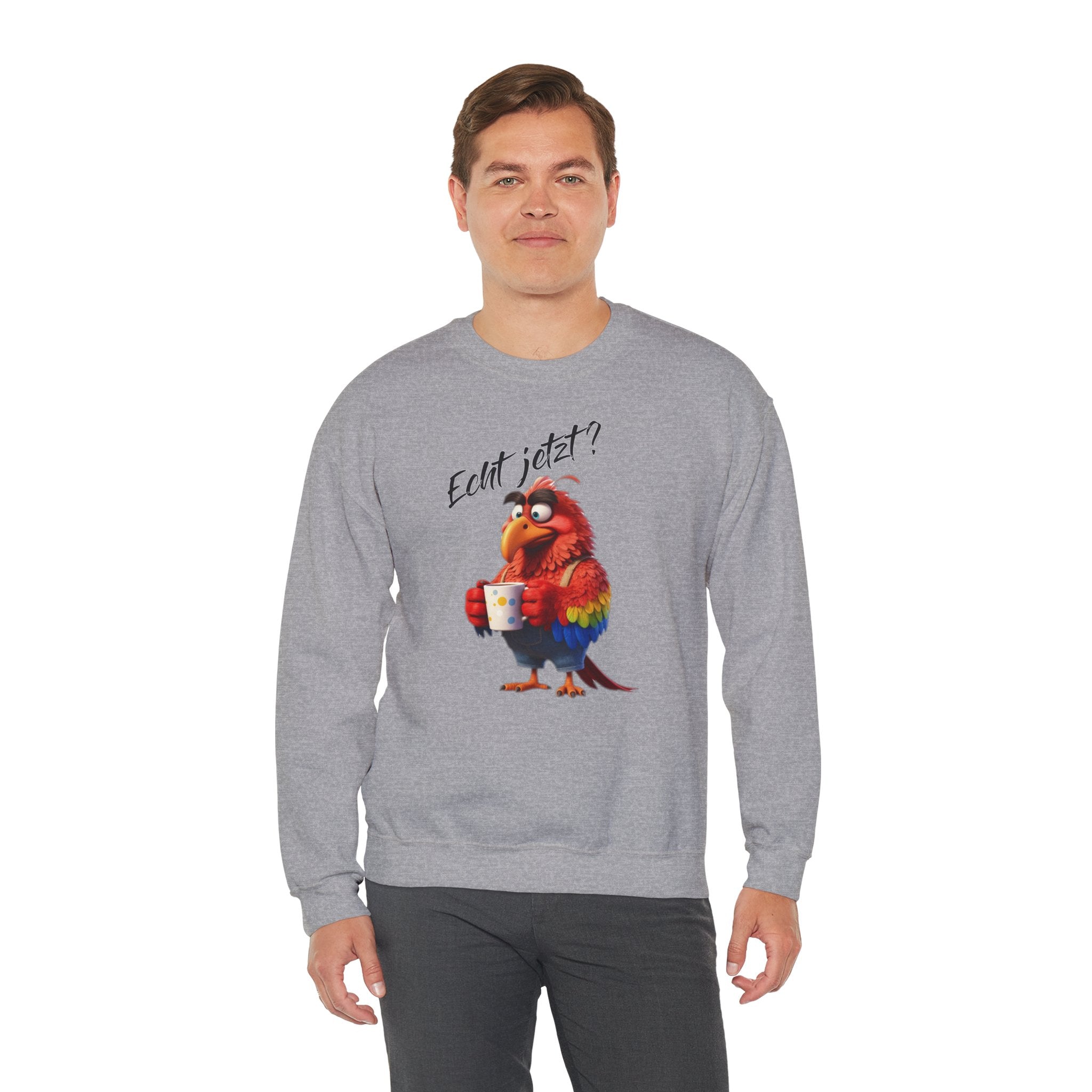 Papagei „Echt jetzt?“ Sweatshirt | Humor | Phönix-Potsdam®