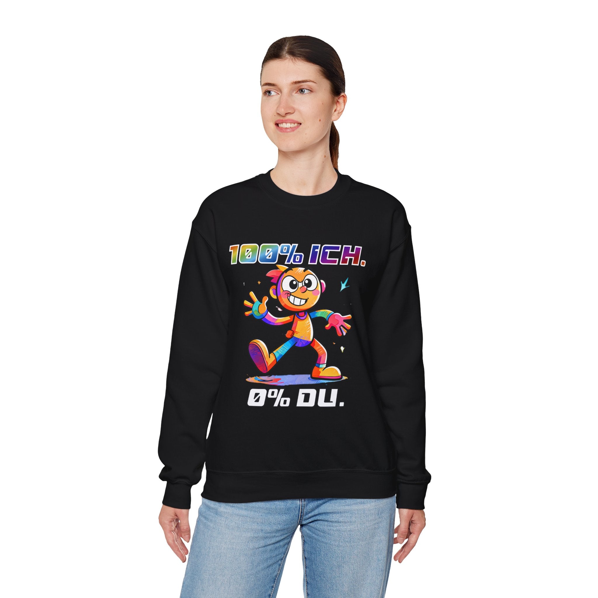 Sweatshirt „100 % ICH – 0 % DU“ | Humor | Phönix-Potsdam®