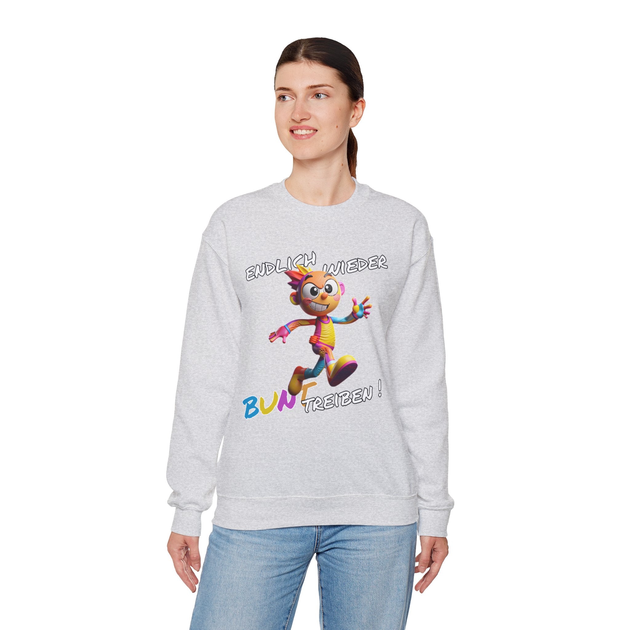 Sweatshirt „Endlich wieder BUNT treiben!“ | Humor | Phönix-Potsdam®