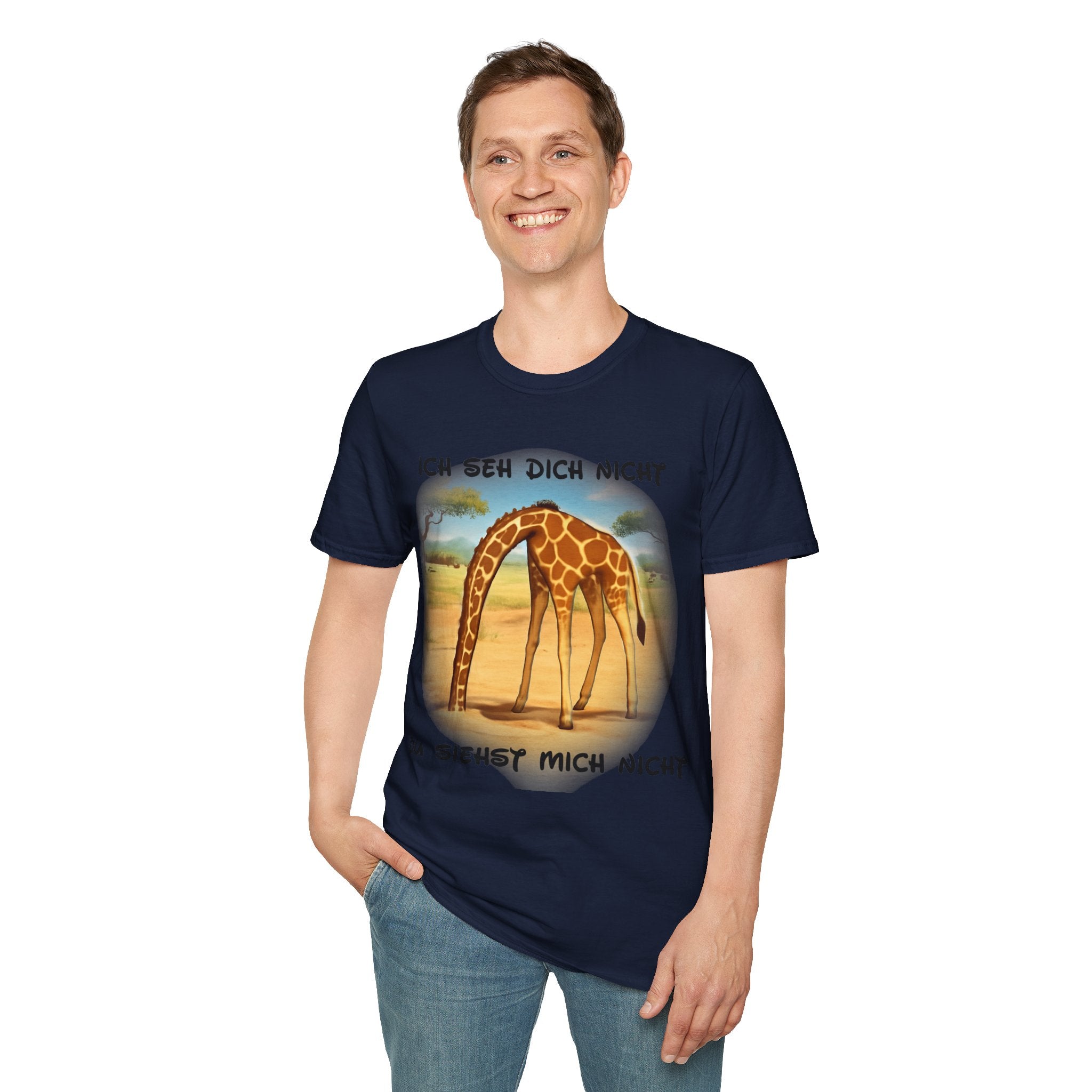 Giraffe „Ich seh dich nicht – Du siehst mich nicht“ T-Shirt | Phönix-Potsdam®