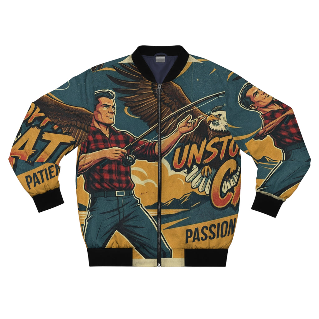 Männer Bomberjacke Angeln – Unstoppable Catch | Regular Fit