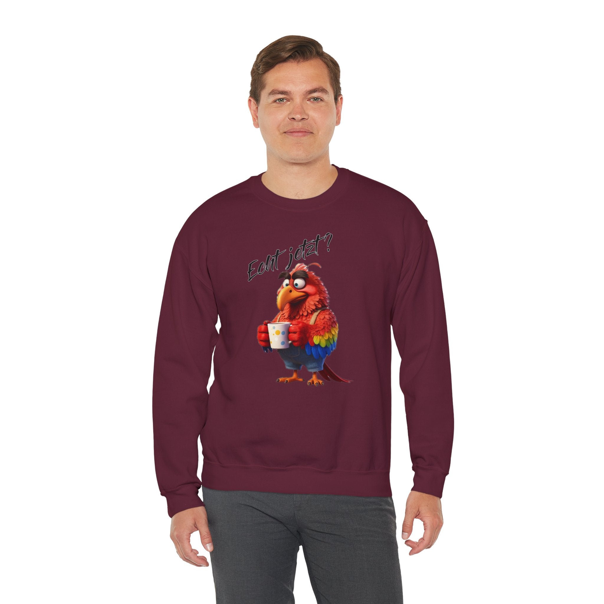 Papagei „Echt jetzt?“ Sweatshirt | Humor | Phönix-Potsdam®