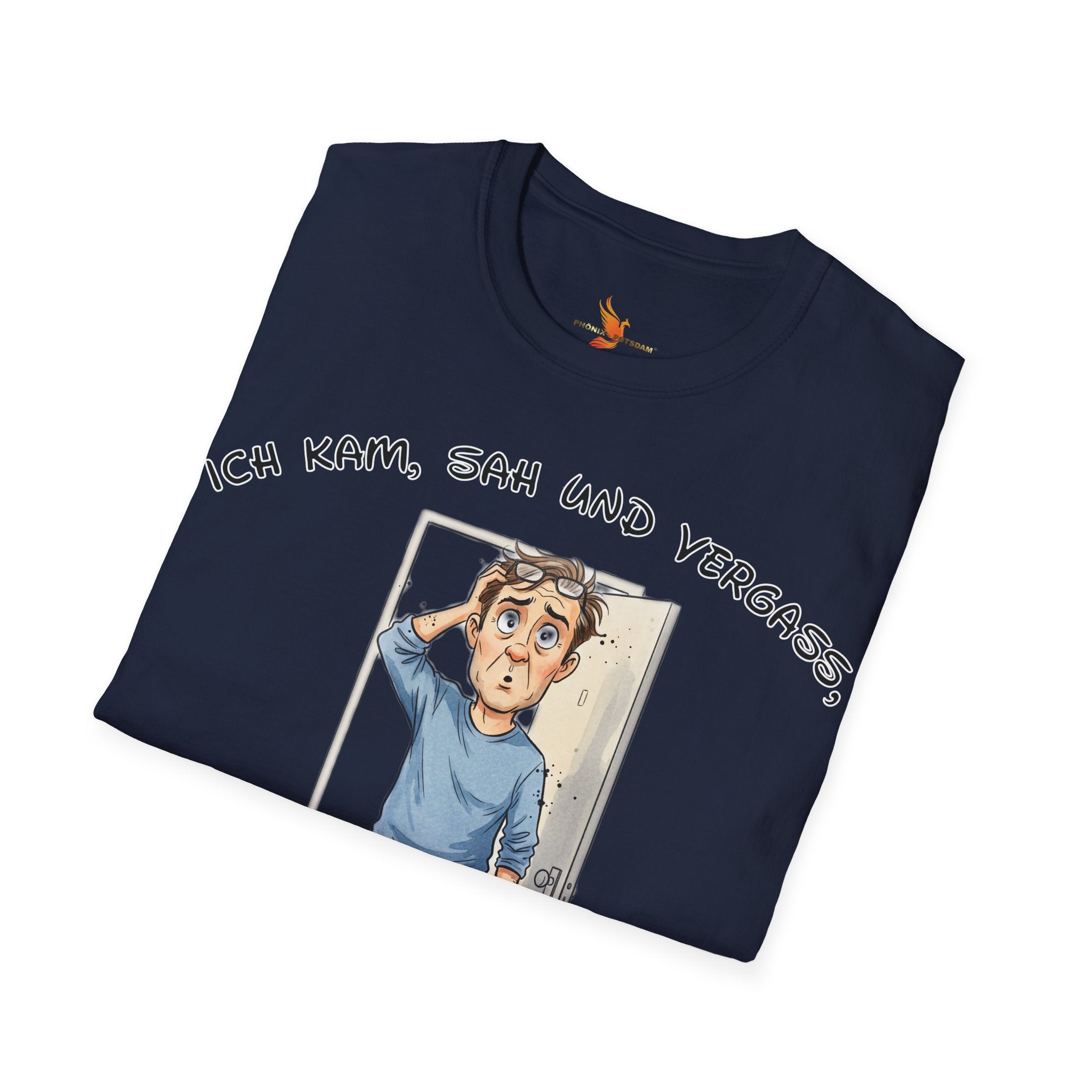 Ich kam, sah und vergaß T-Shirt | Karikatur | Phönix-Potsdam®