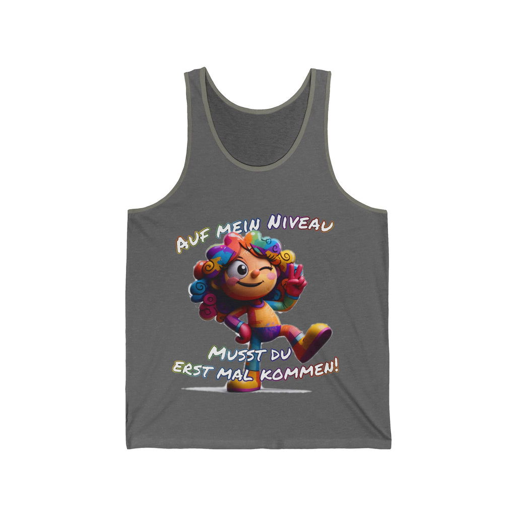„Auf mein Niveau musst du erst mal kommen!“ Tank Top | Humor | Phönix-Potsdam®