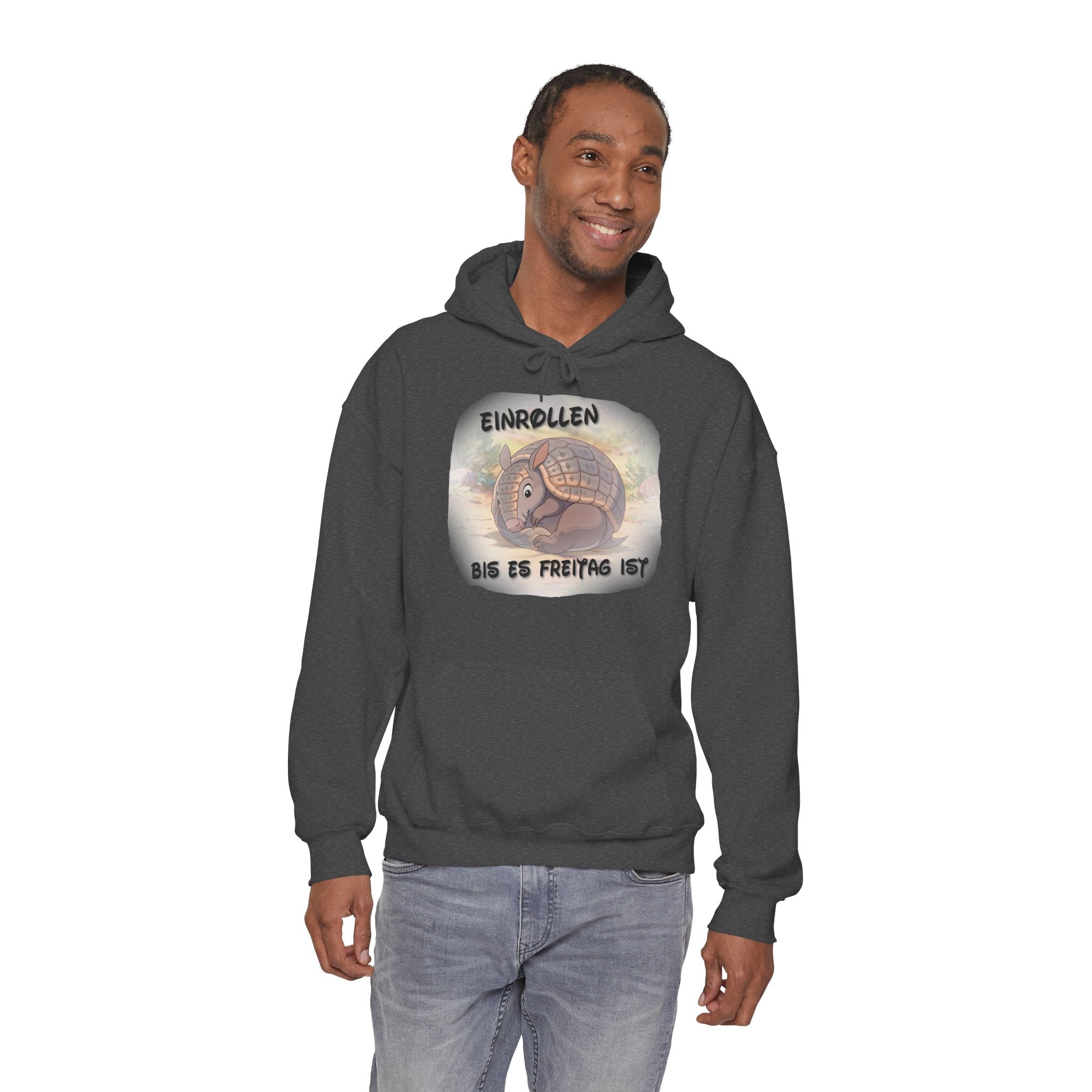 Gürteltier „Einrollen bis es Freitag ist“ Hoodie | Phönix-Potsdam®
