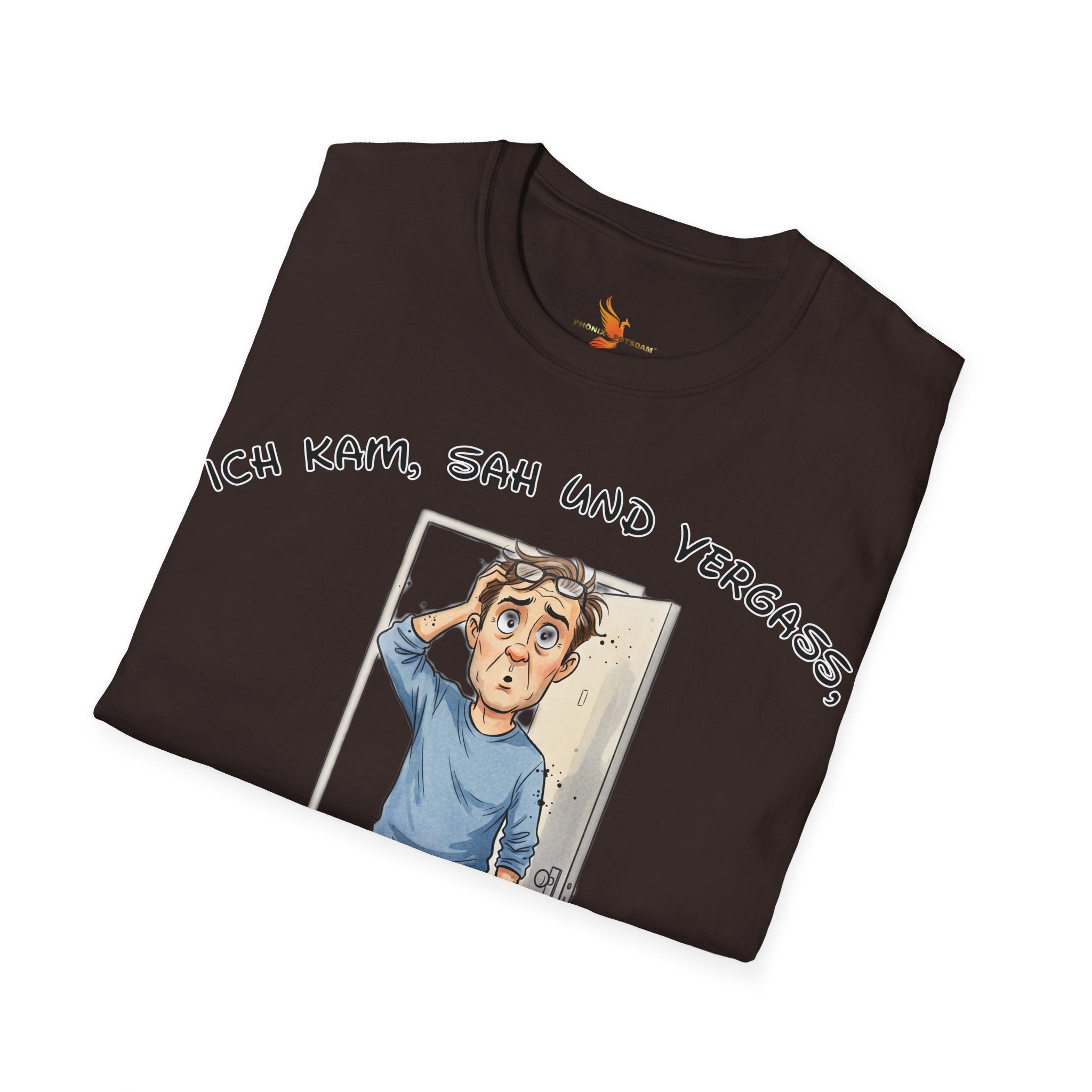 Ich kam, sah und vergaß T-Shirt | Karikatur | Phönix-Potsdam®