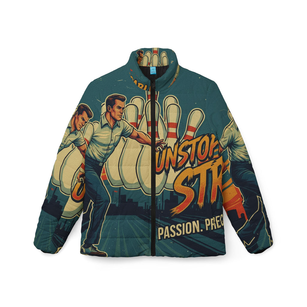 Frauen Bowling Steppjacke – "Unstoppable Strike" | All-Over-Print | Phönix-Potsdam®