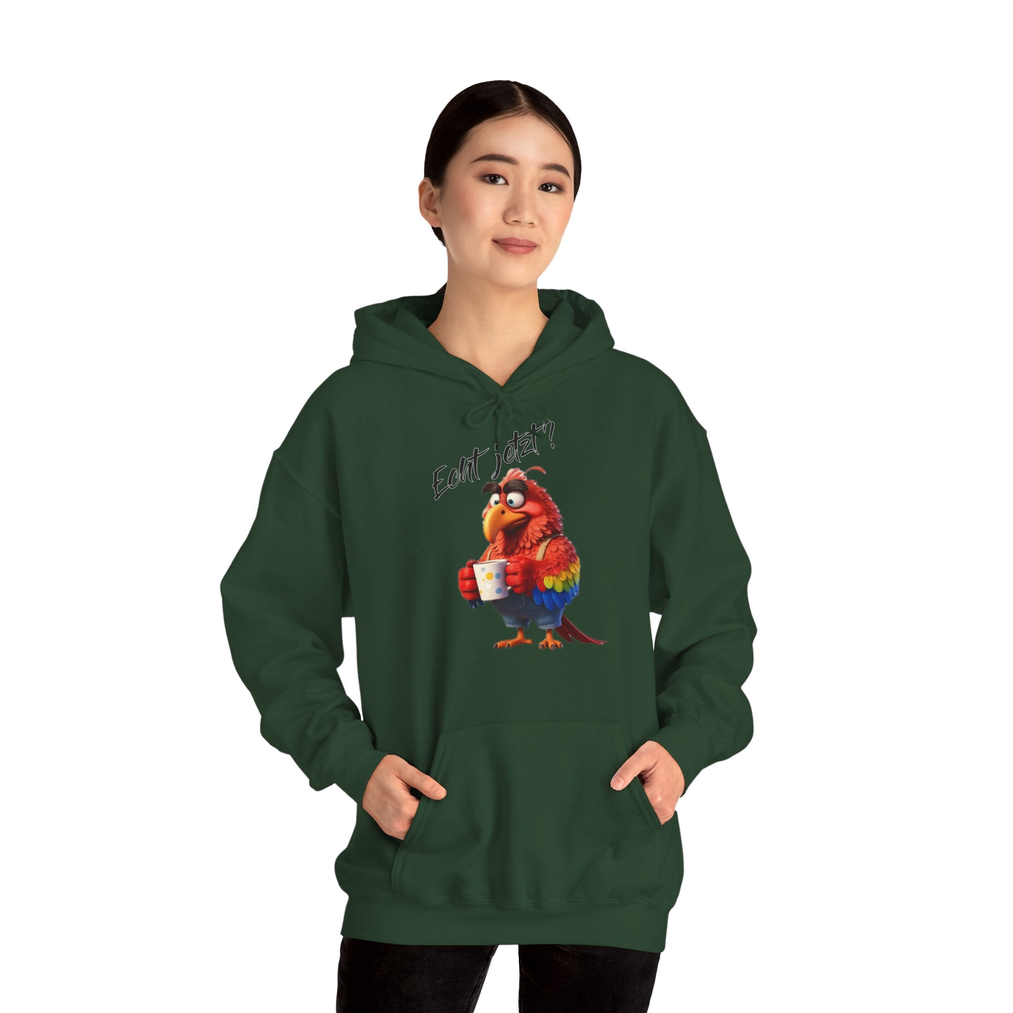 Papagei „Echt jetzt?“ Hoodie | Humor | Phönix-Potsdam®