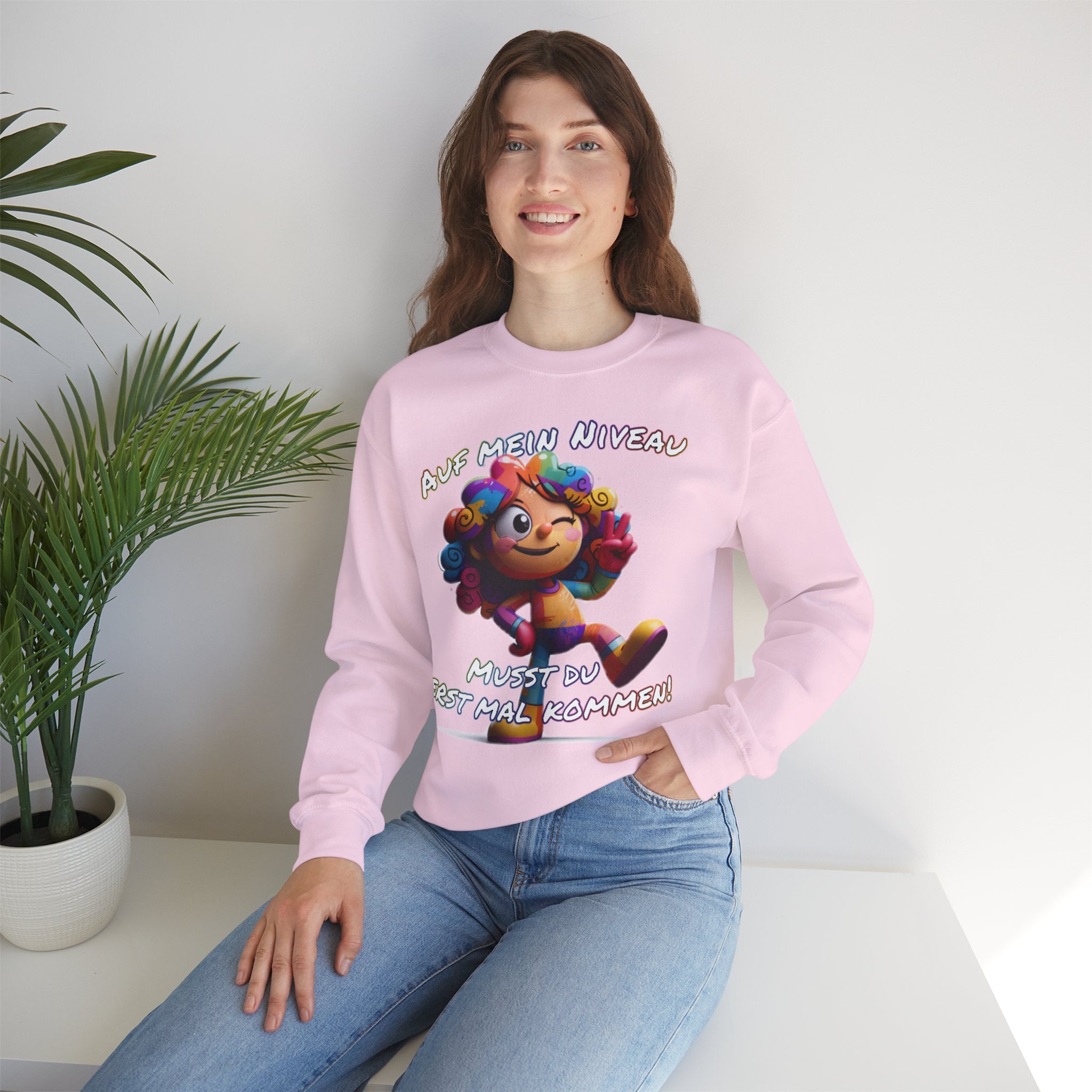 „Auf mein Niveau musst du erst mal kommen!“ Sweatshirt | Humor | Phönix-Potsdam®