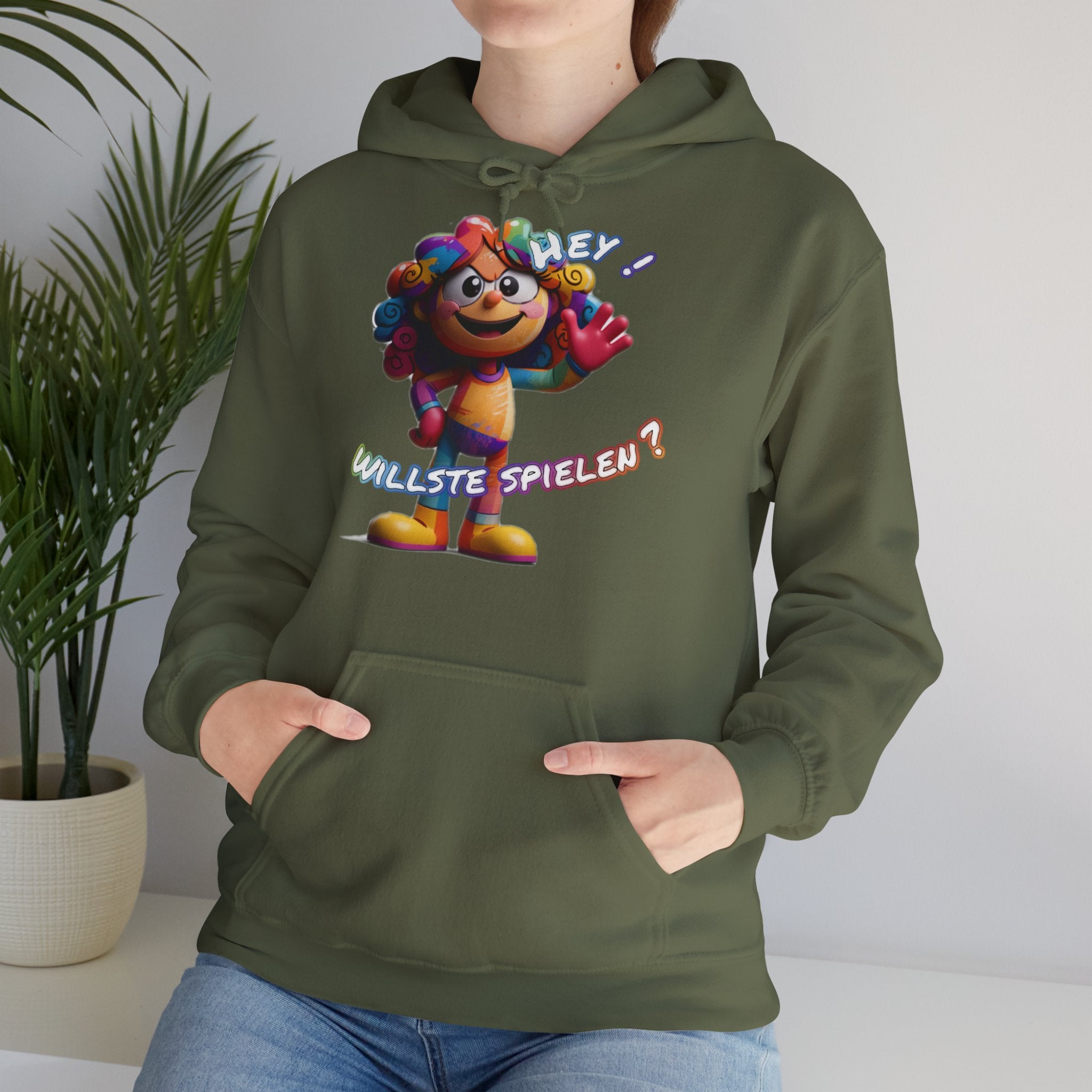 Hoodie „Hey! Willste spielen?“ | Humor | Phönix-Potsdam®