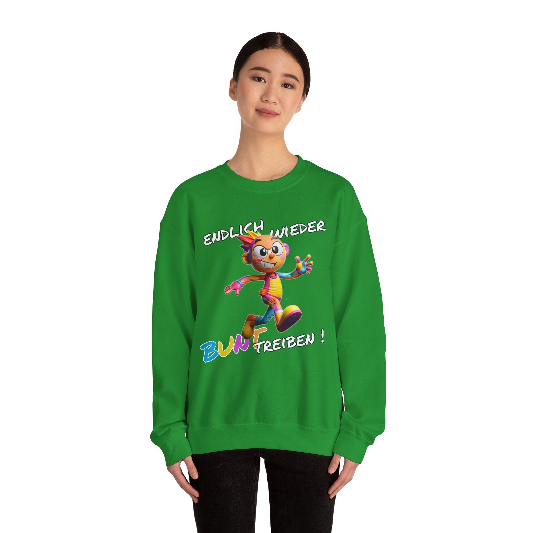 Sweatshirt „Endlich wieder BUNT treiben!“ | Humor | Phönix-Potsdam®