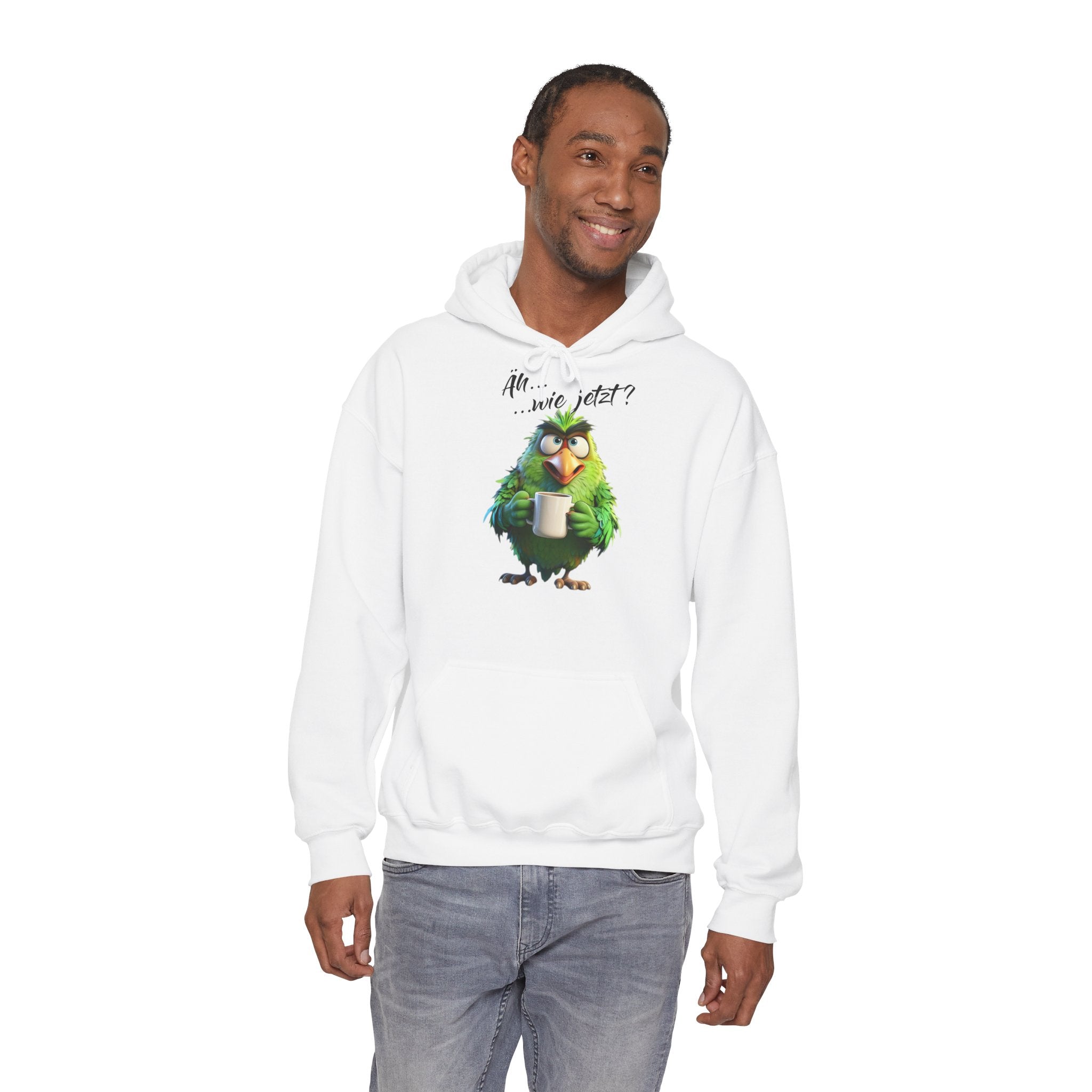 Papagei „Äh...wie jetzt?“ Hoodie | Humor | Phönix-Potsdam®