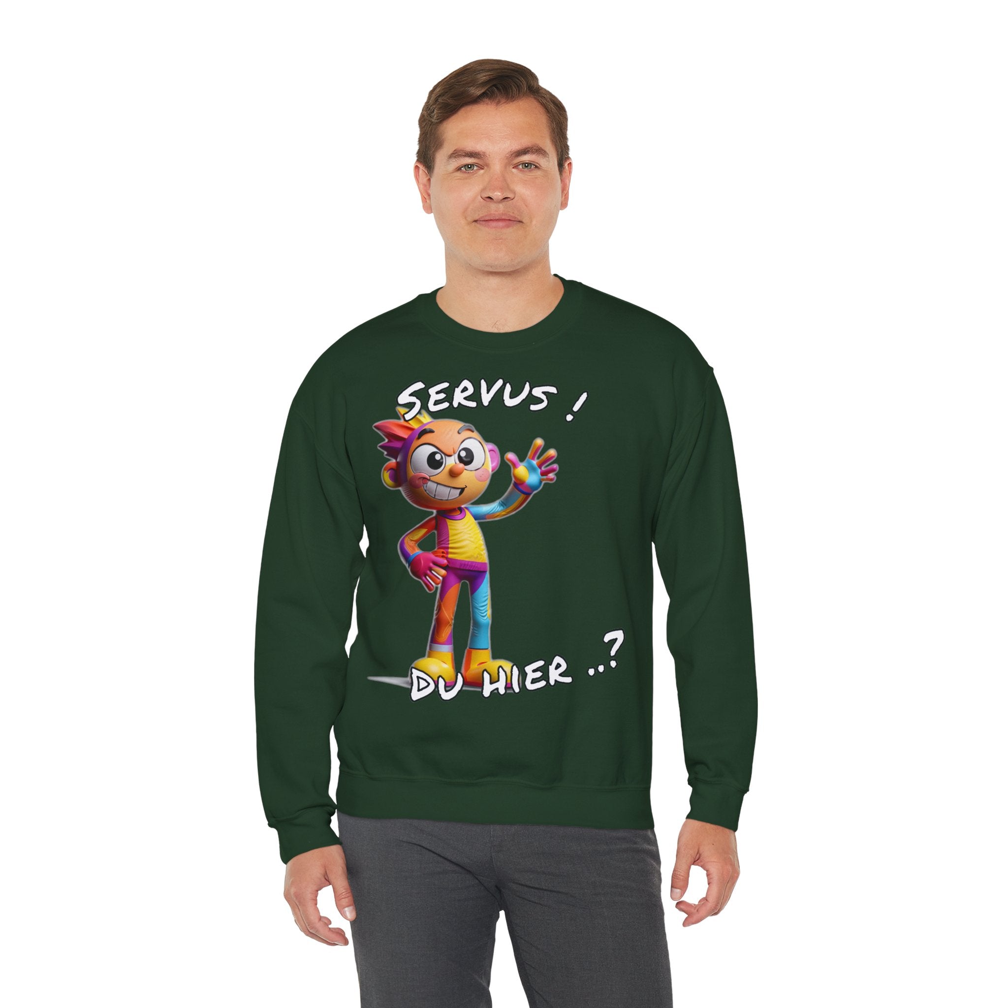 Sweatshirt „Servus! Du hier..?“ | Humor | Phönix-Potsdam®