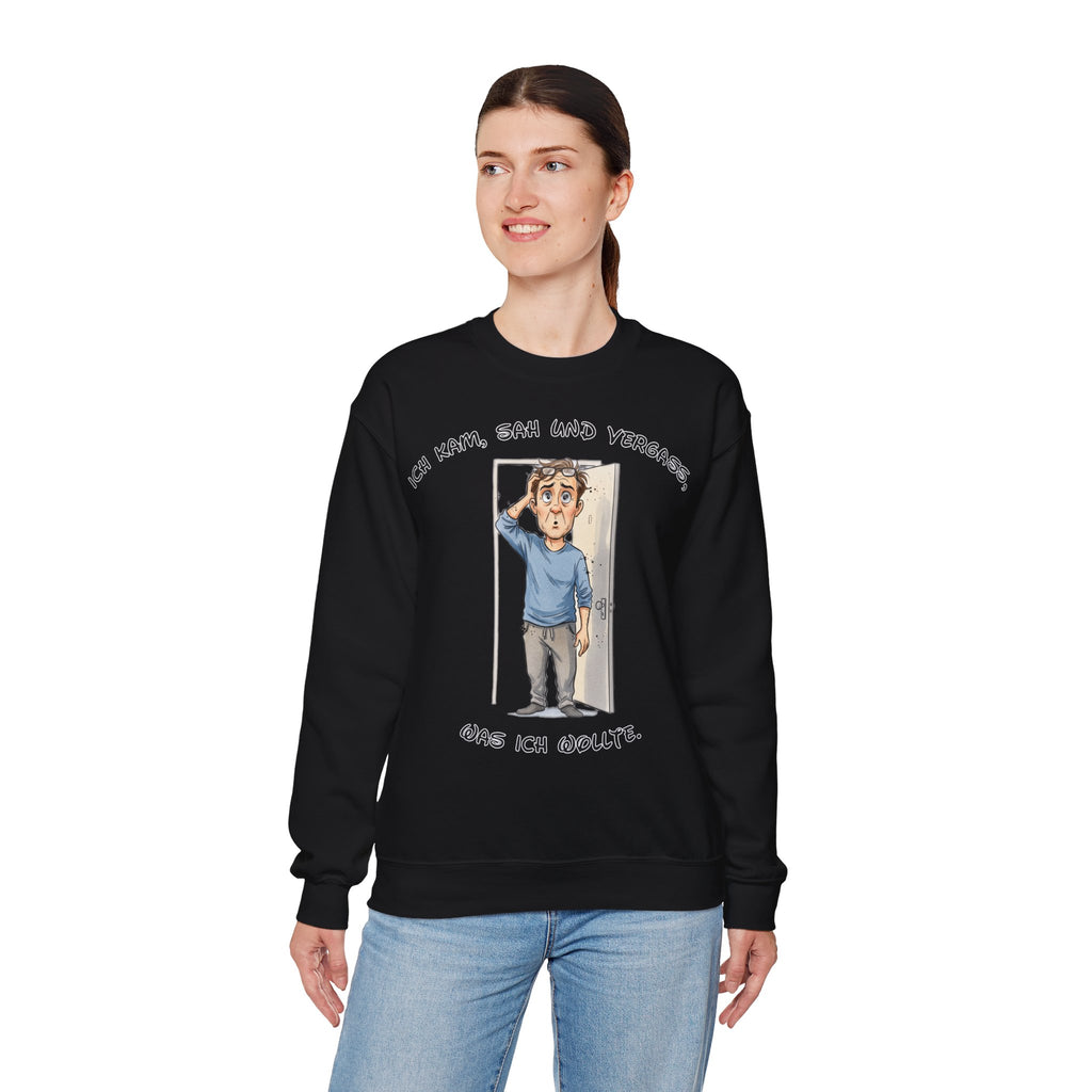 Ich kam, sah und vergaß Sweatshirt | Karikatur | Phönix-Potsdam®