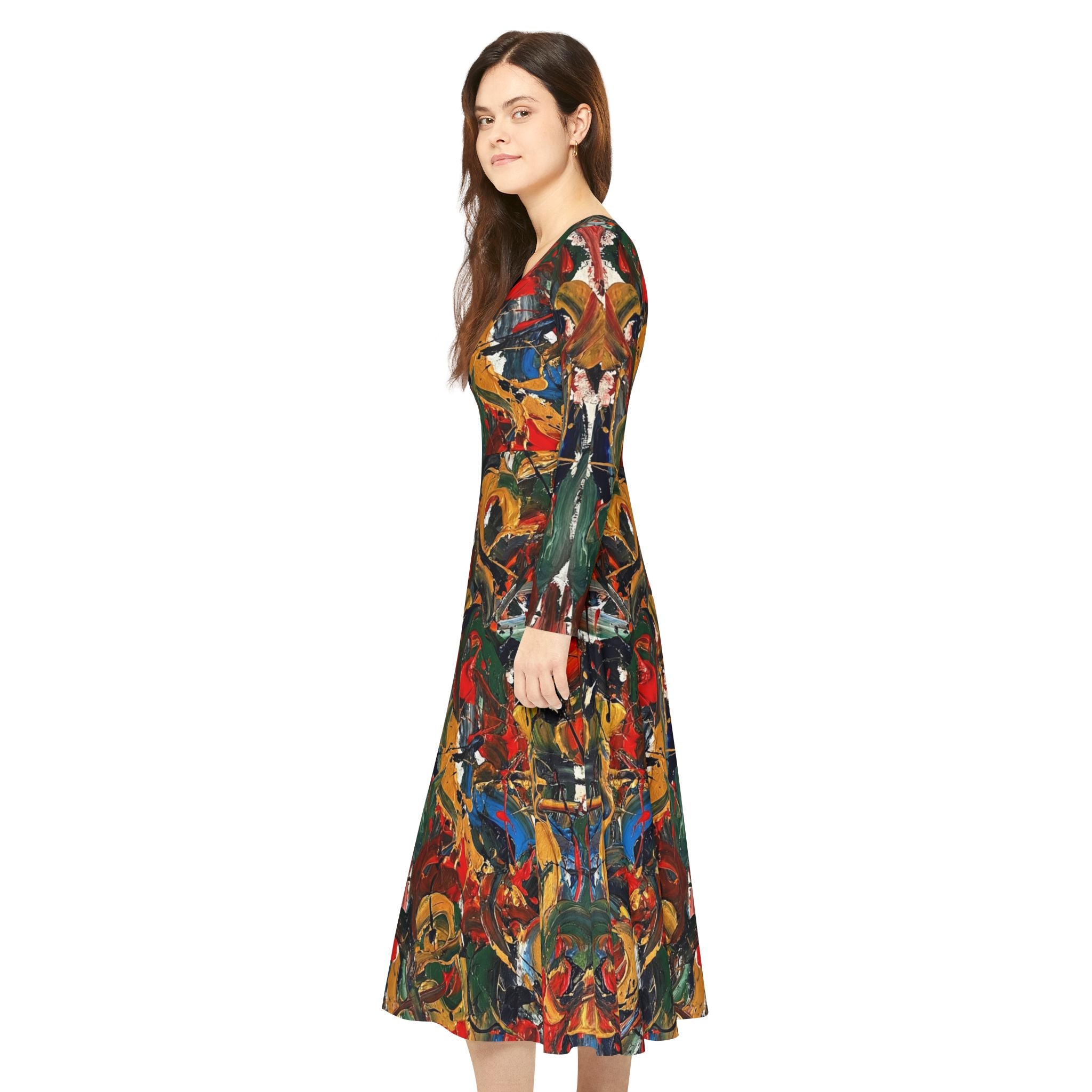 Vintage Swingkleid | Bemustert | Allover-Print | Phönix-Potsdam®