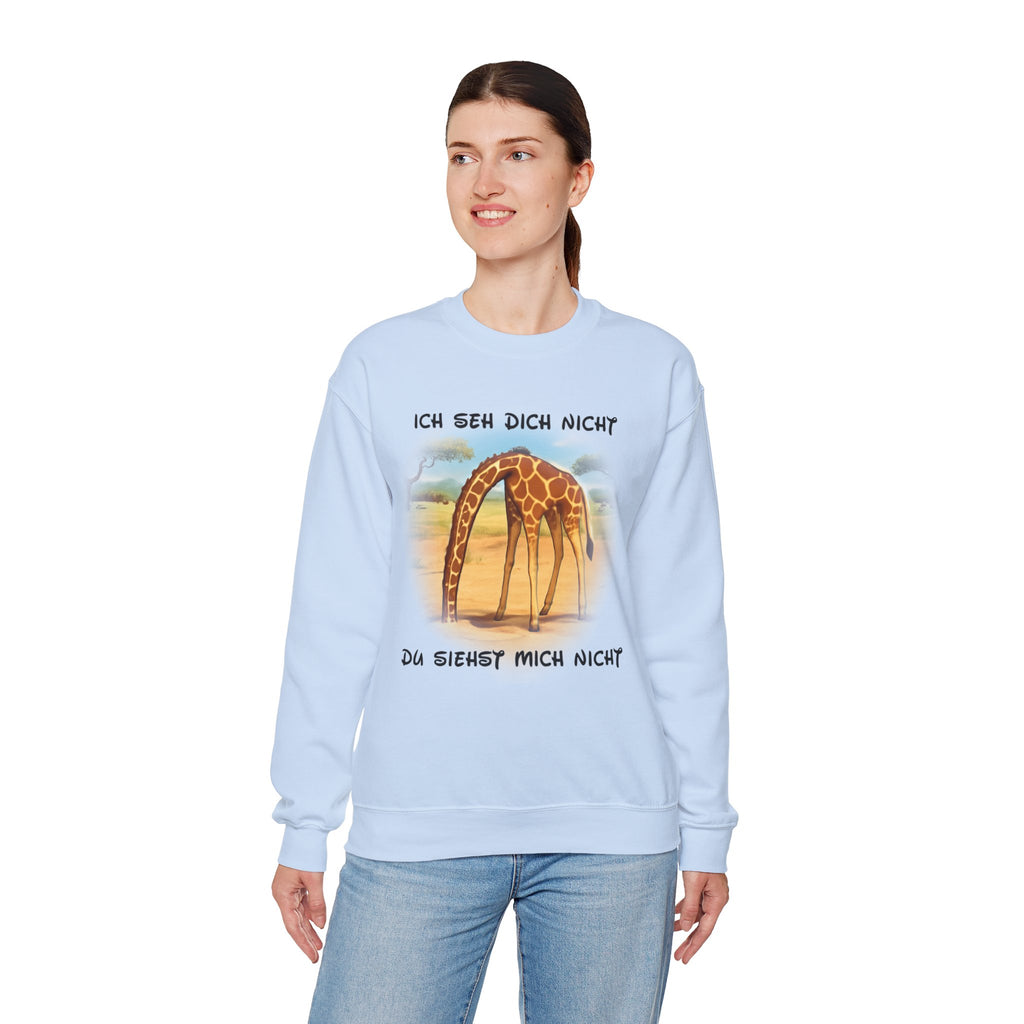 Giraffe Sweatshirt „Ich seh dich nicht“ | All-Over-Print | Phönix-Potsdam®