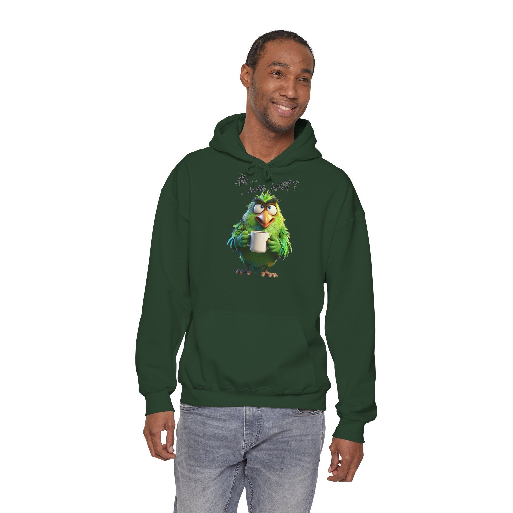 Papagei „Äh...wie jetzt?“ Hoodie | Humor | Phönix-Potsdam®