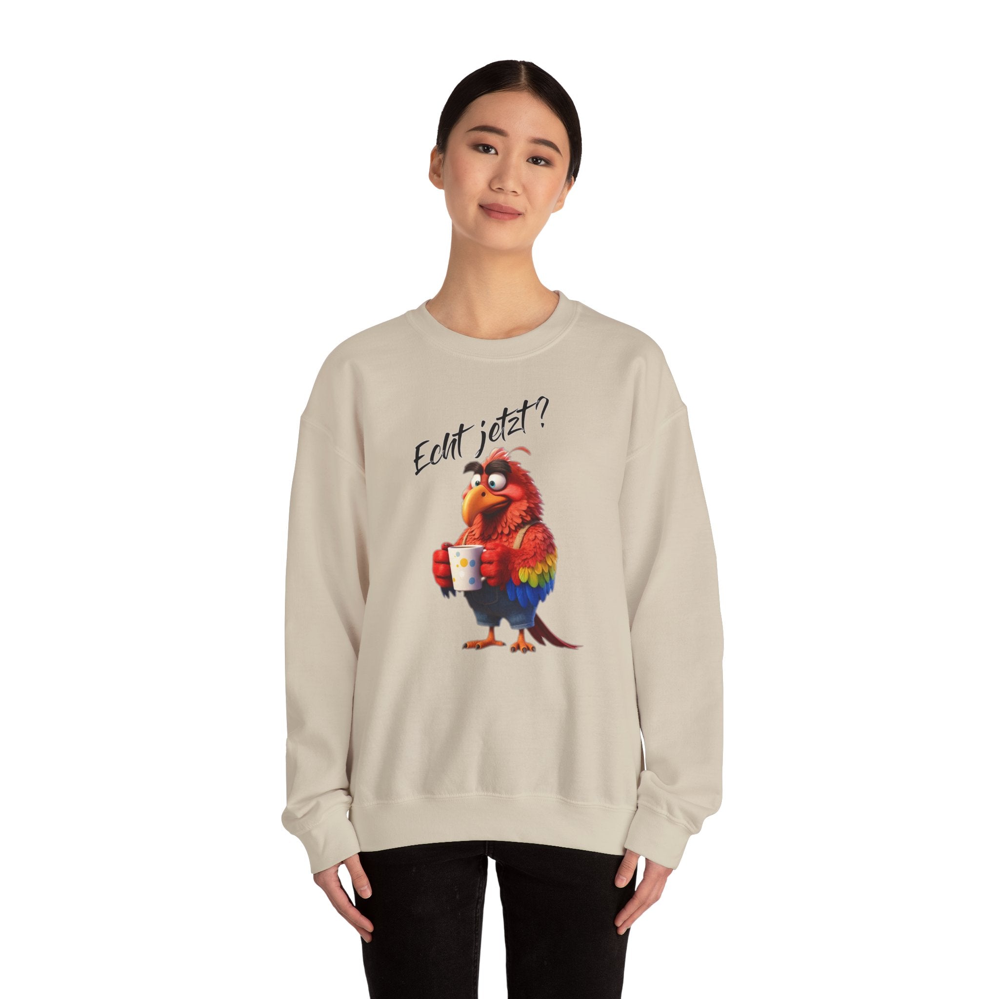 Papagei „Echt jetzt?“ Sweatshirt | Humor | Phönix-Potsdam®