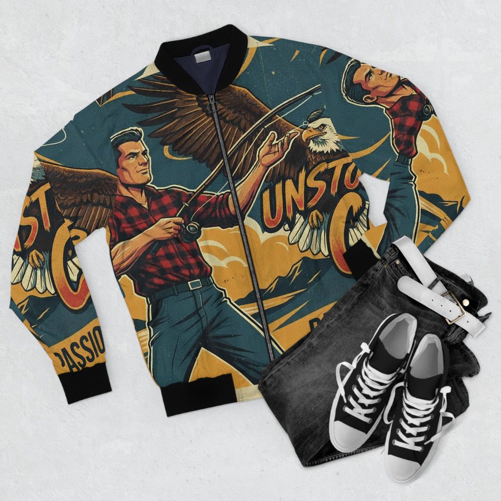 Männer Bomberjacke Angeln – Unstoppable Catch | Regular Fit
