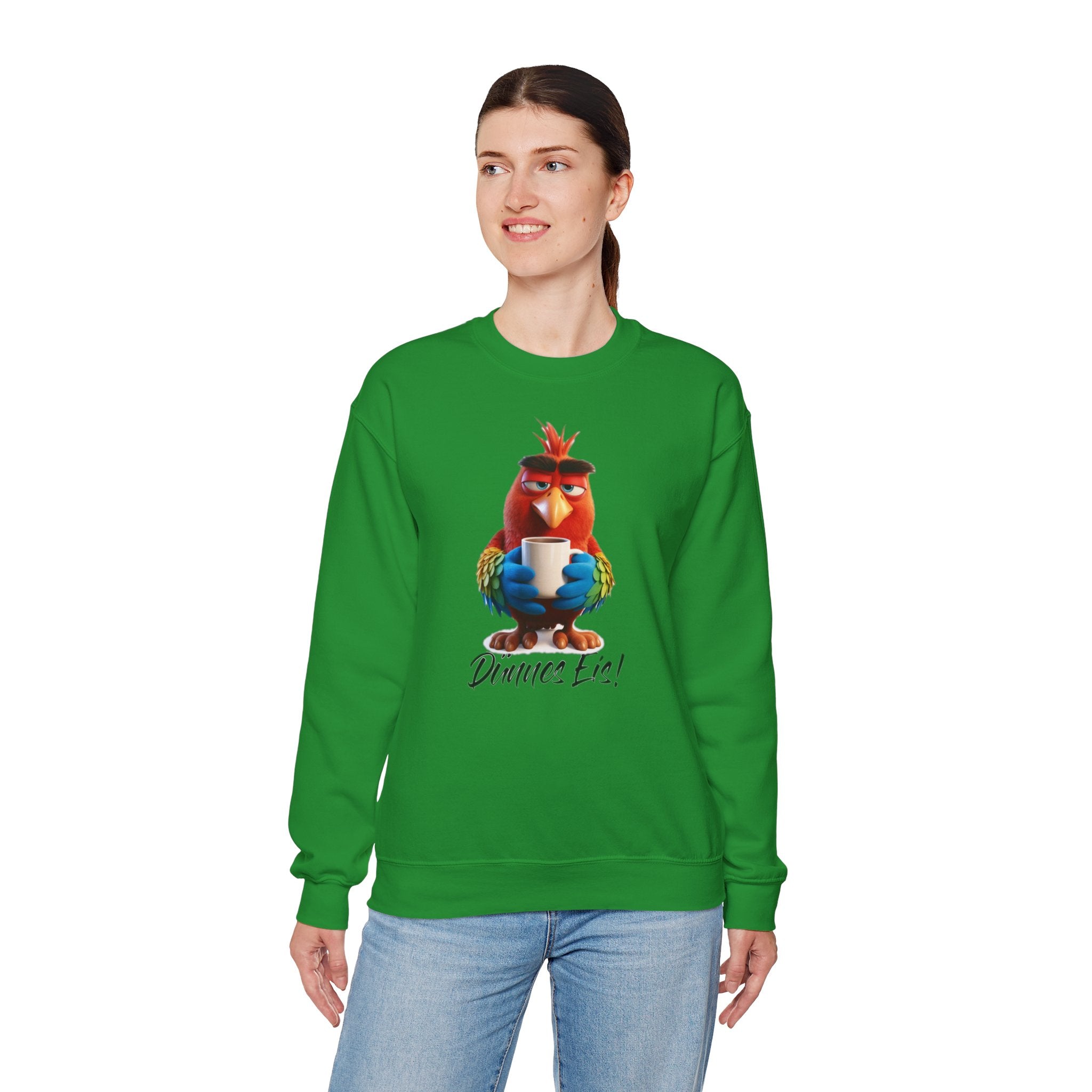 Papagei „Dünnes Eis!“ Sweatshirt | Humor | Phönix-Potsdam®