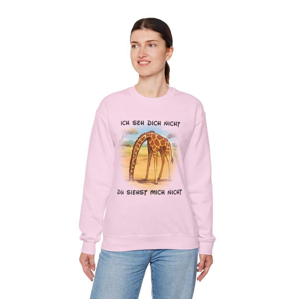 Giraffe Sweatshirt „Ich seh dich nicht“ | All-Over-Print | Phönix-Potsdam®