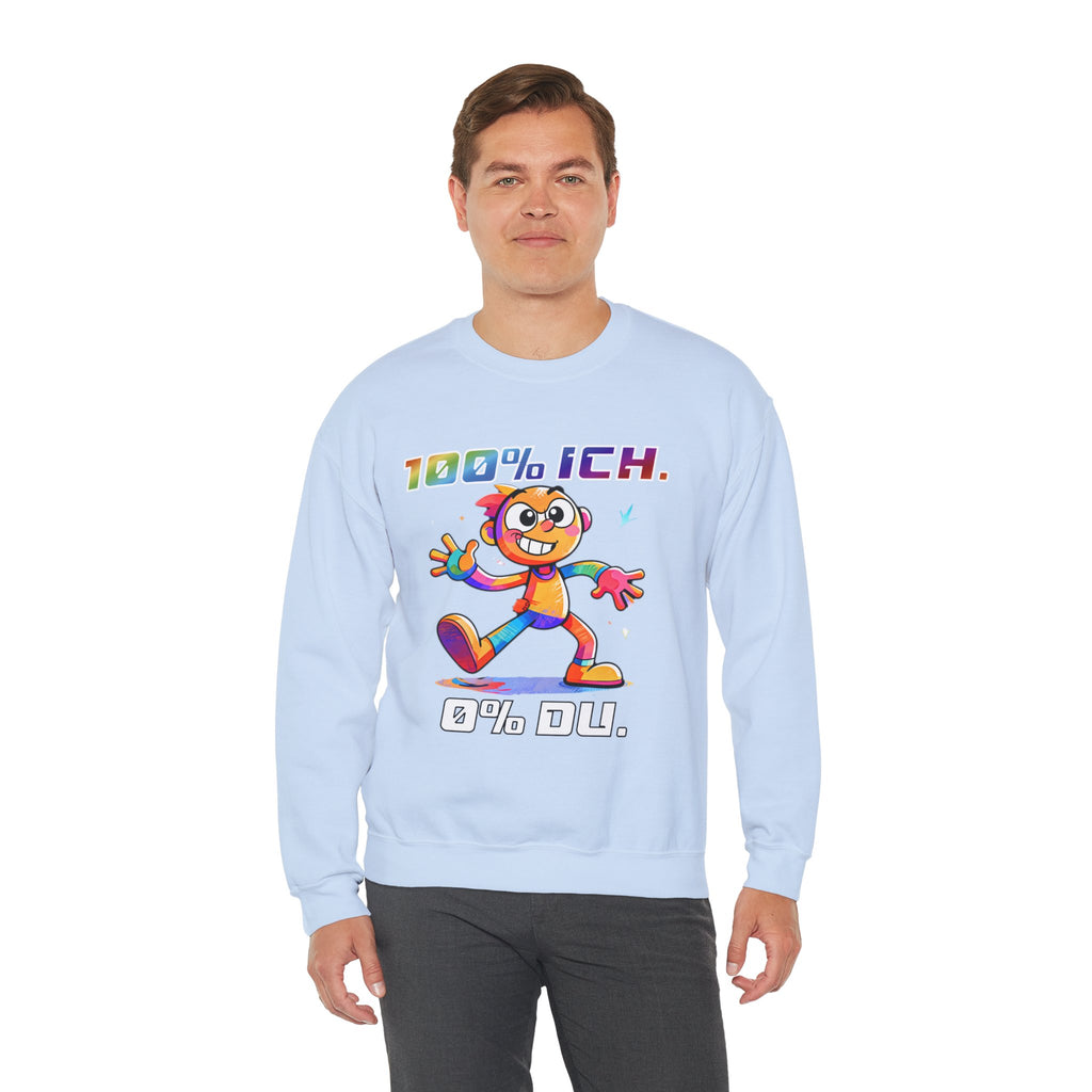 Sweatshirt „100 % ICH – 0 % DU“ | Humor | Phönix-Potsdam®