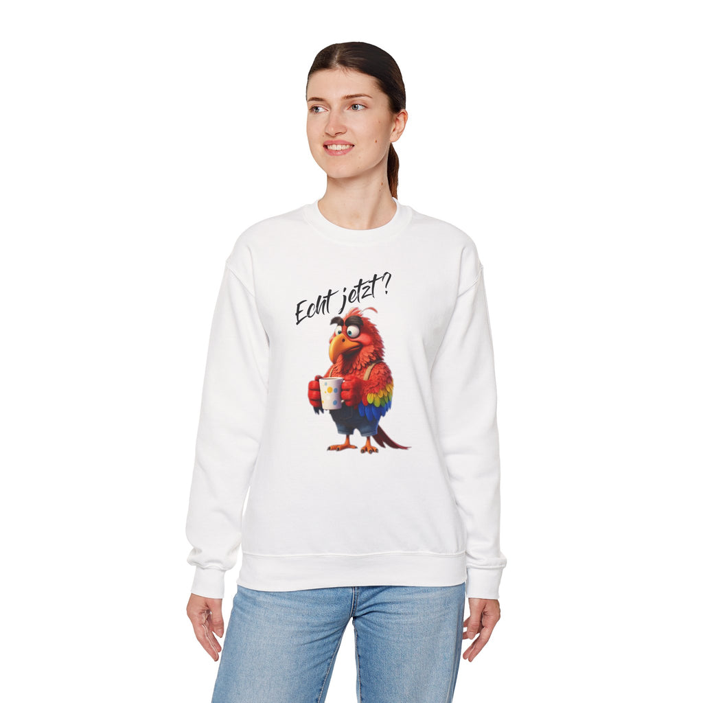 Papagei „Echt jetzt?“ Sweatshirt | Humor | Phönix-Potsdam®